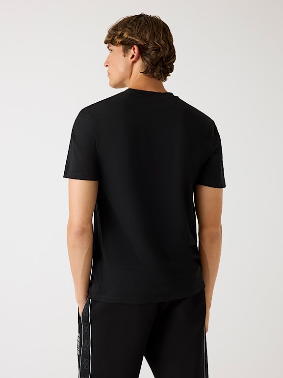 新作　SQUARE LOGO MOCK NECK SHIRTS T By Alexander Wang Black Foundation Bodycon Mock Neck Top