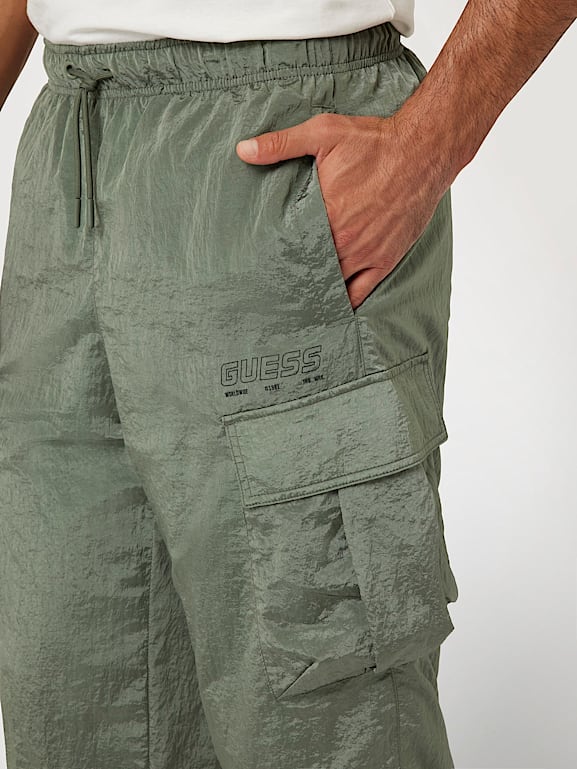 GUESS® Crinkle nylon cargo pant Men