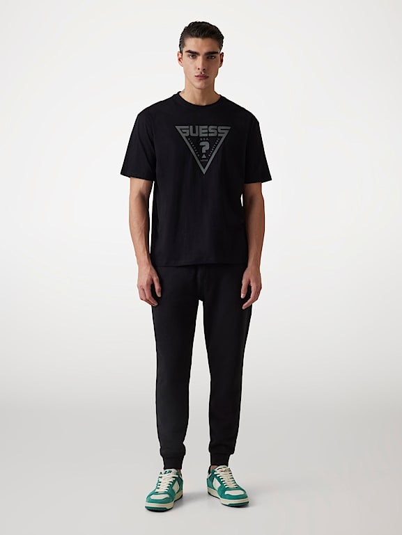 GUESS® T-shirt z trójkątnym logo Mężczyzna