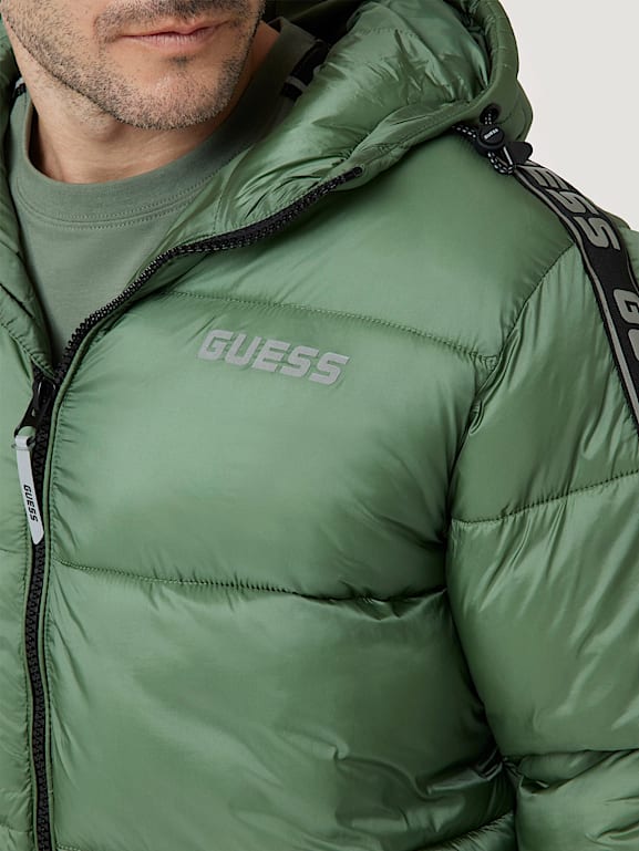 GUESS Iridescent nylon puffer Men