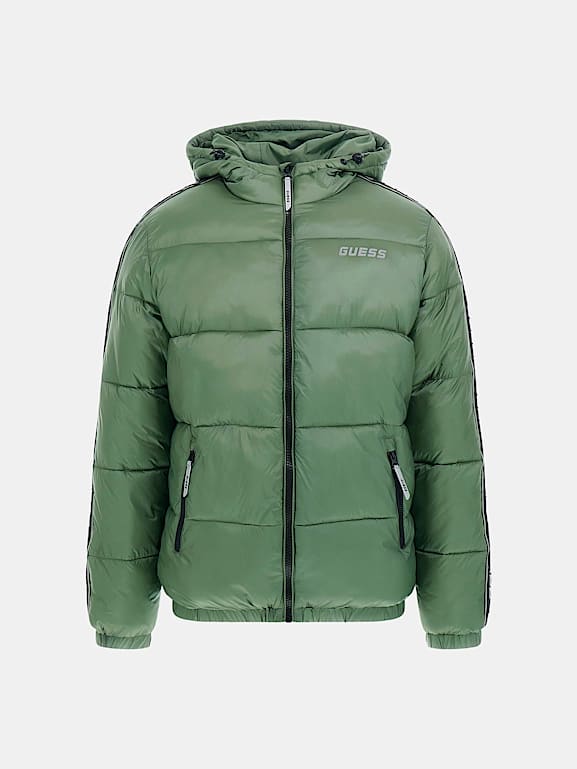 GUESS Iridescent nylon puffer Men