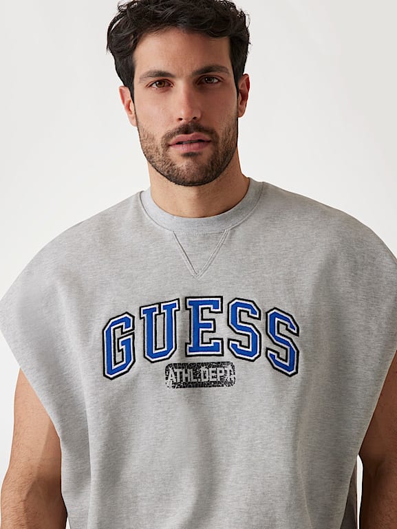 GUESS® Logo sleeveless sweatshirt Men