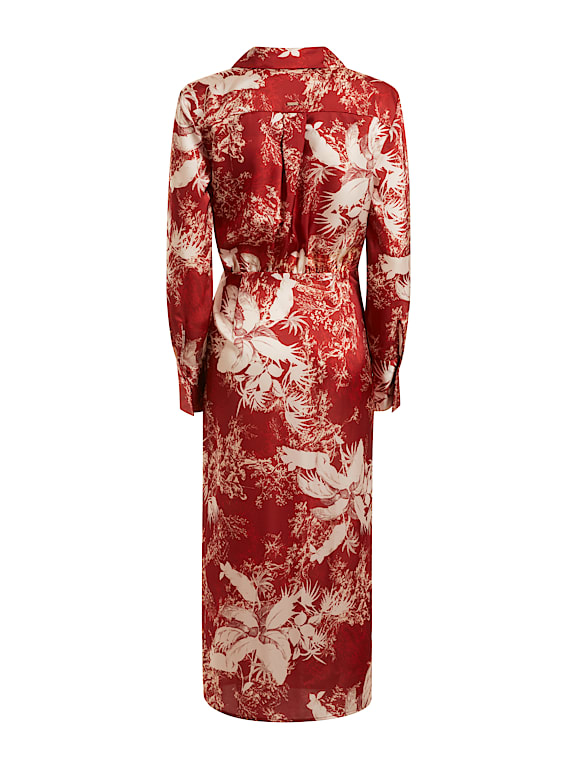 Guess red top floral dress