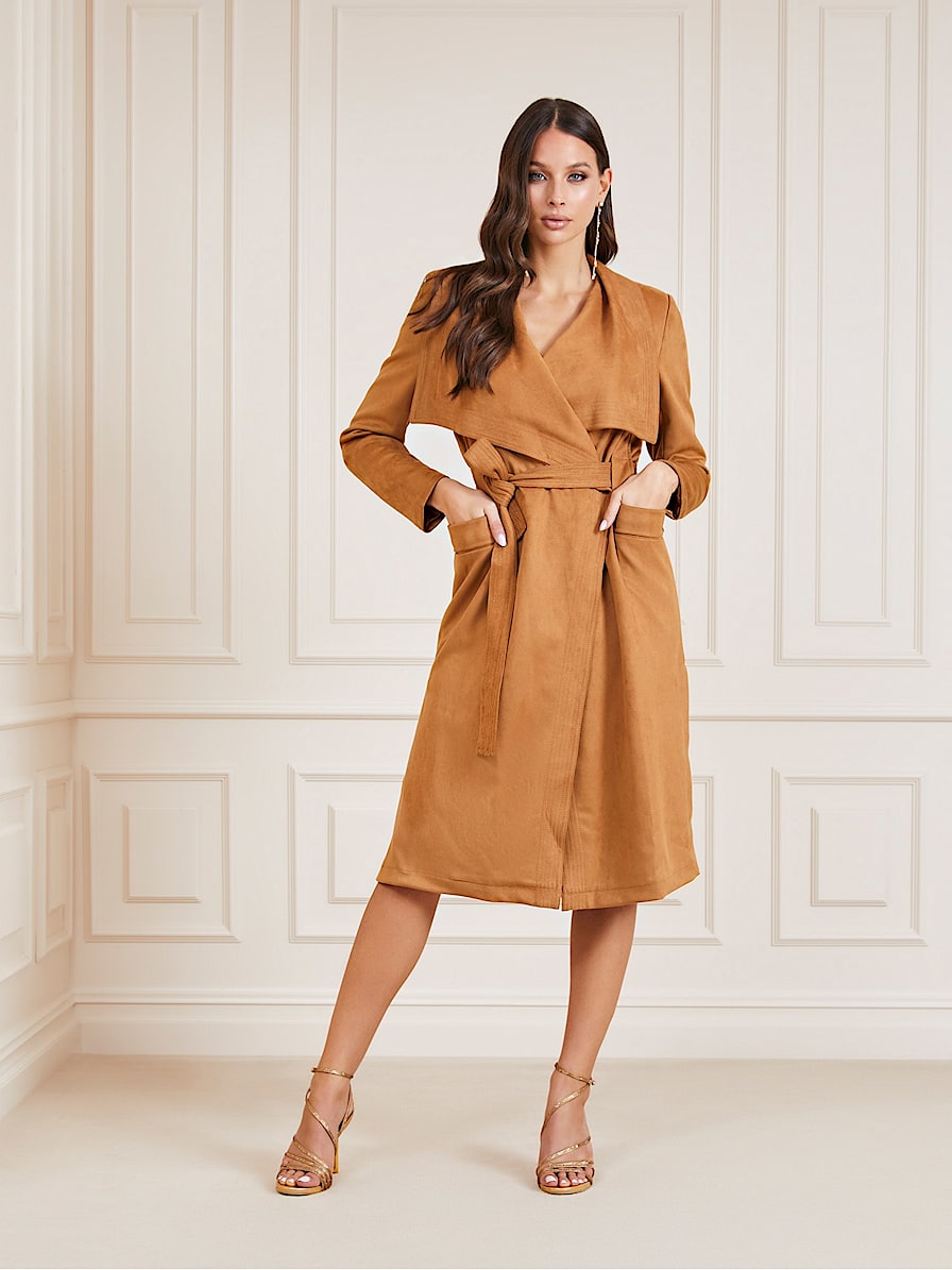 Marciano faux suede trench