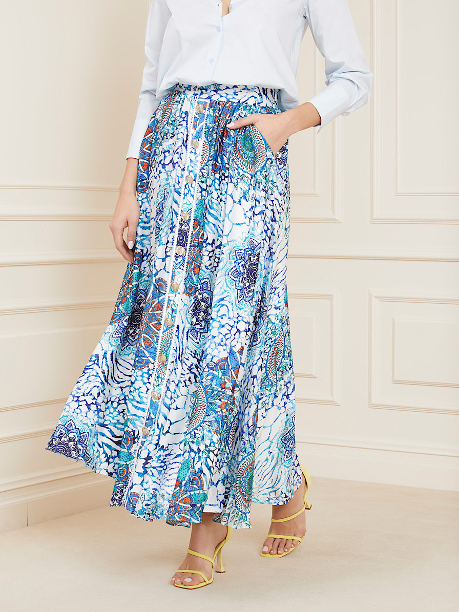 Marciano floral print long skirt