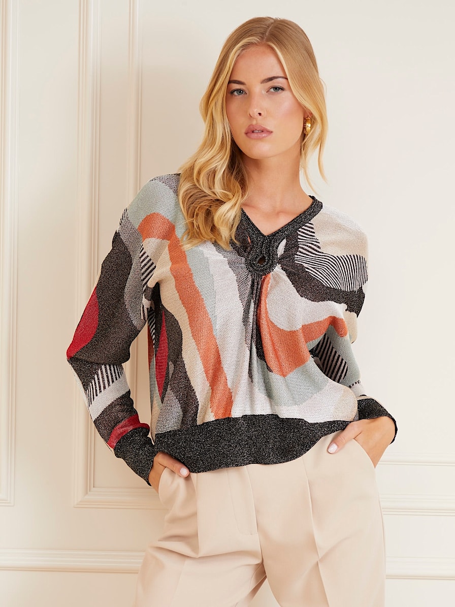 Marciano all over print sweater