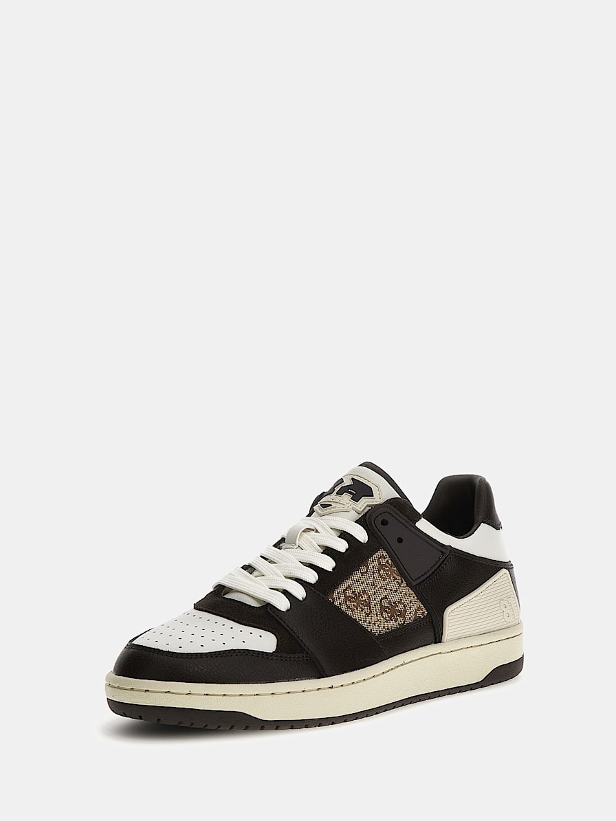 Sava Low mixed-leather sneakers