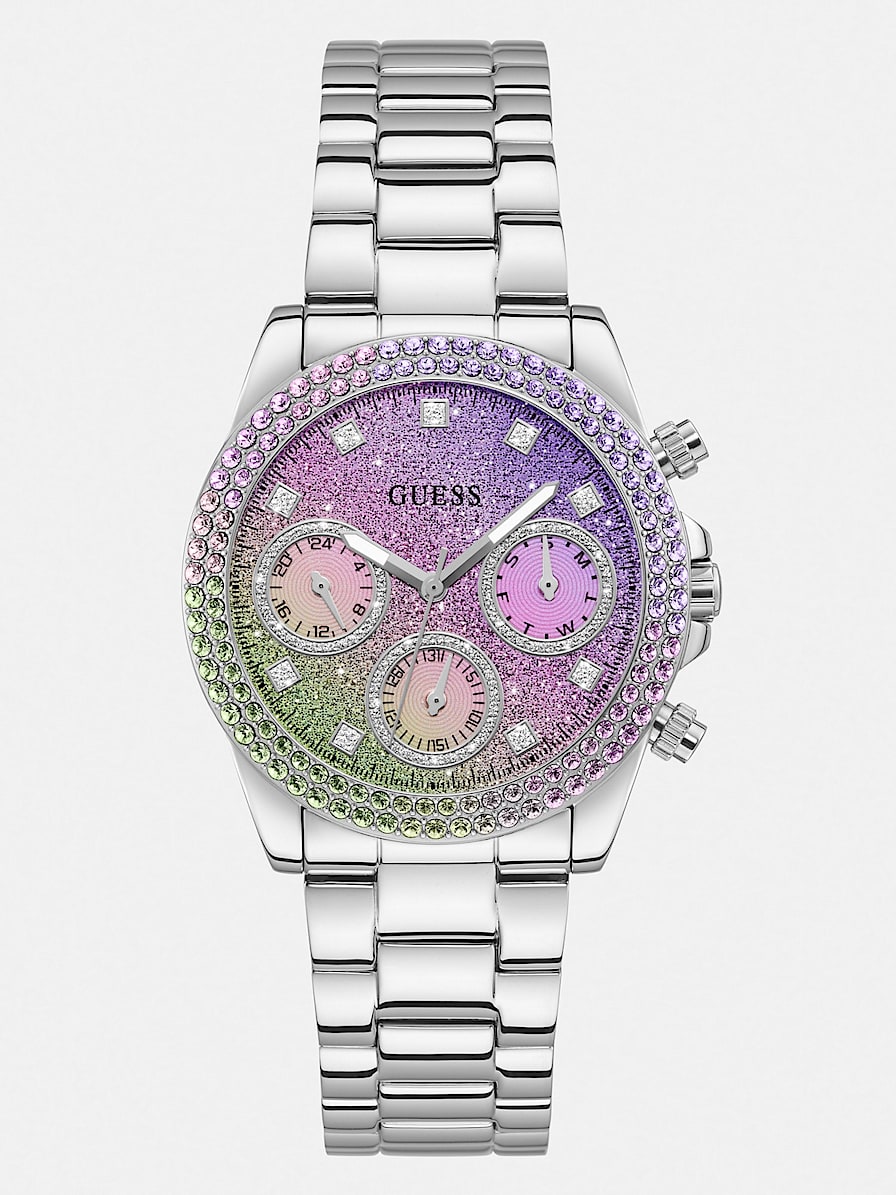 Wielofunkcyjny zegarek z kryształkami