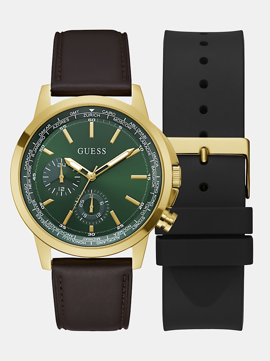 Multi-function watch with interchangeable strap