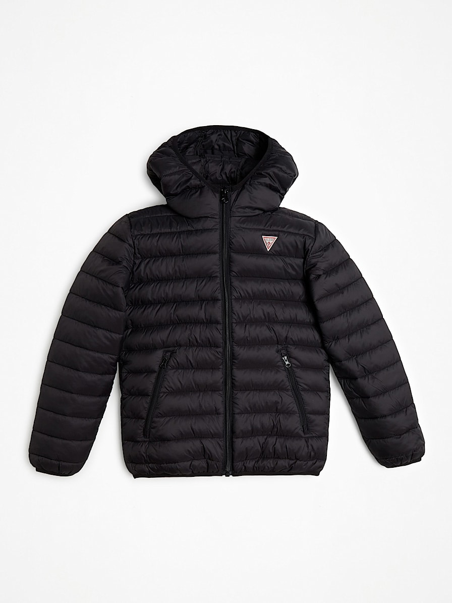 TRIANGLE LOGO FRONT PUFFER JACKET