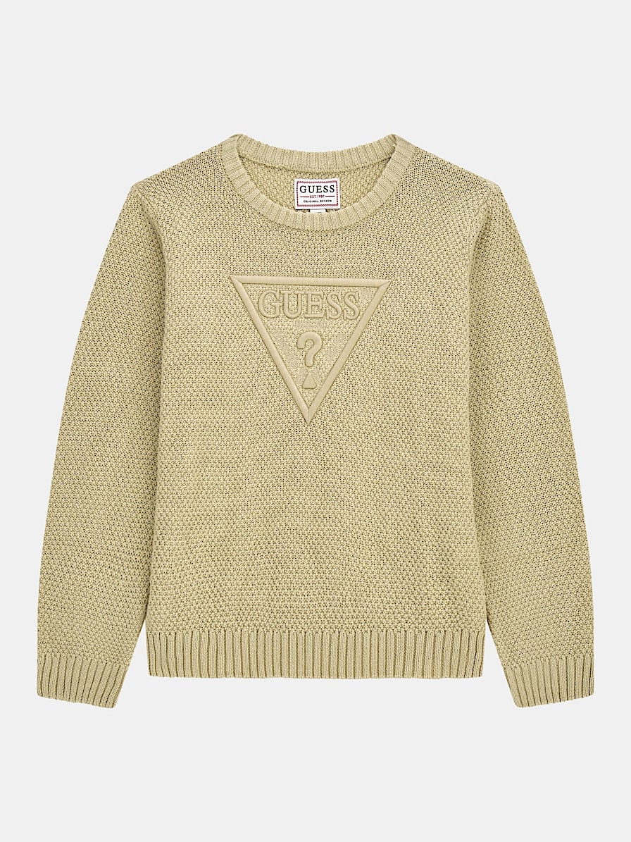 Yellow best sale guess sweater
