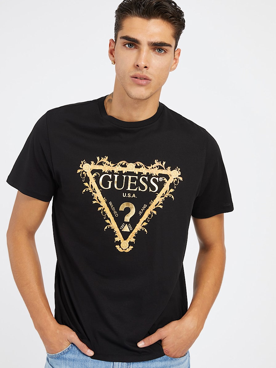 GUESS - Camiseta blanca y azul M3GI27I3Z14 Hombre