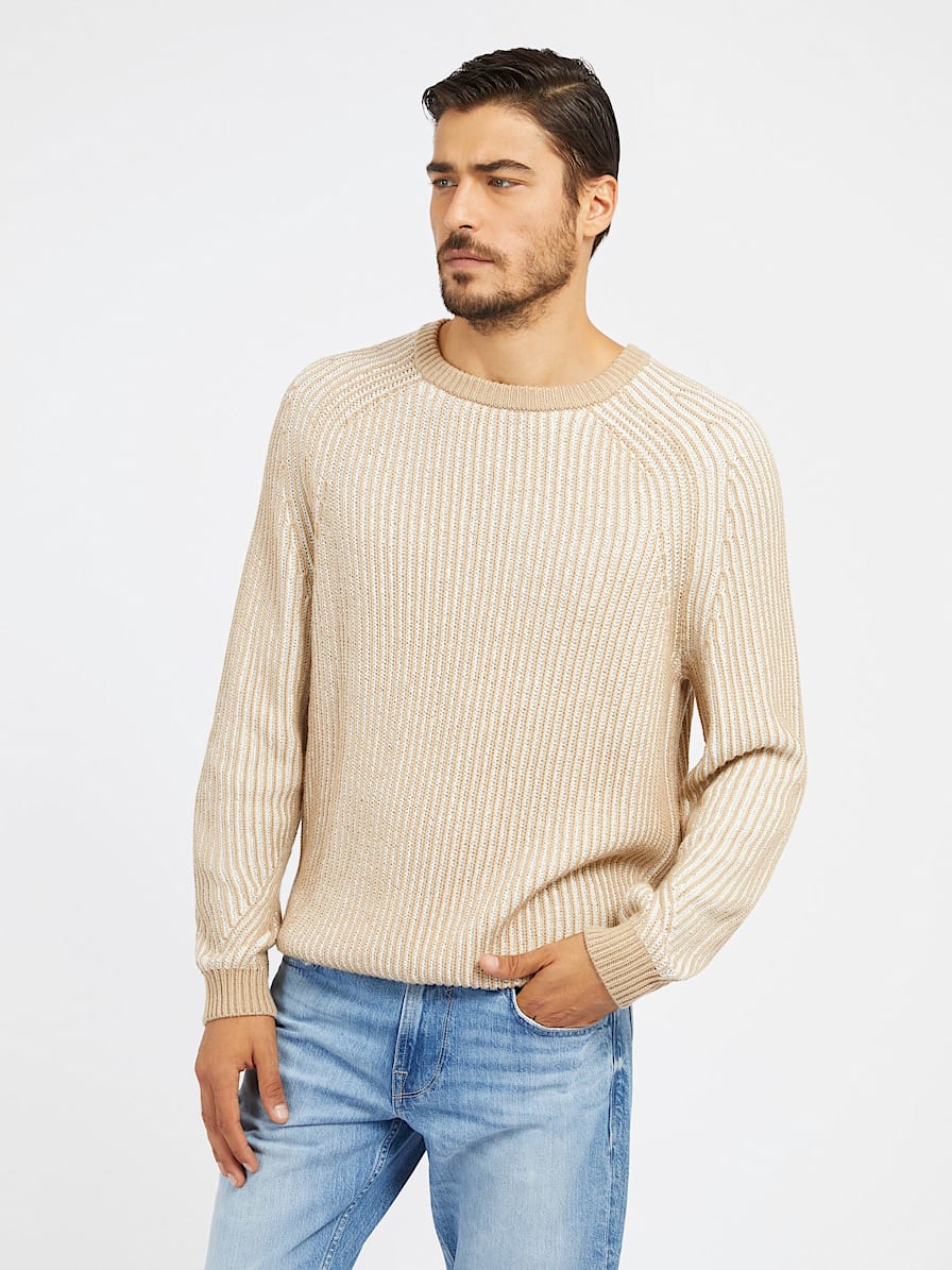 Rib knit sweater