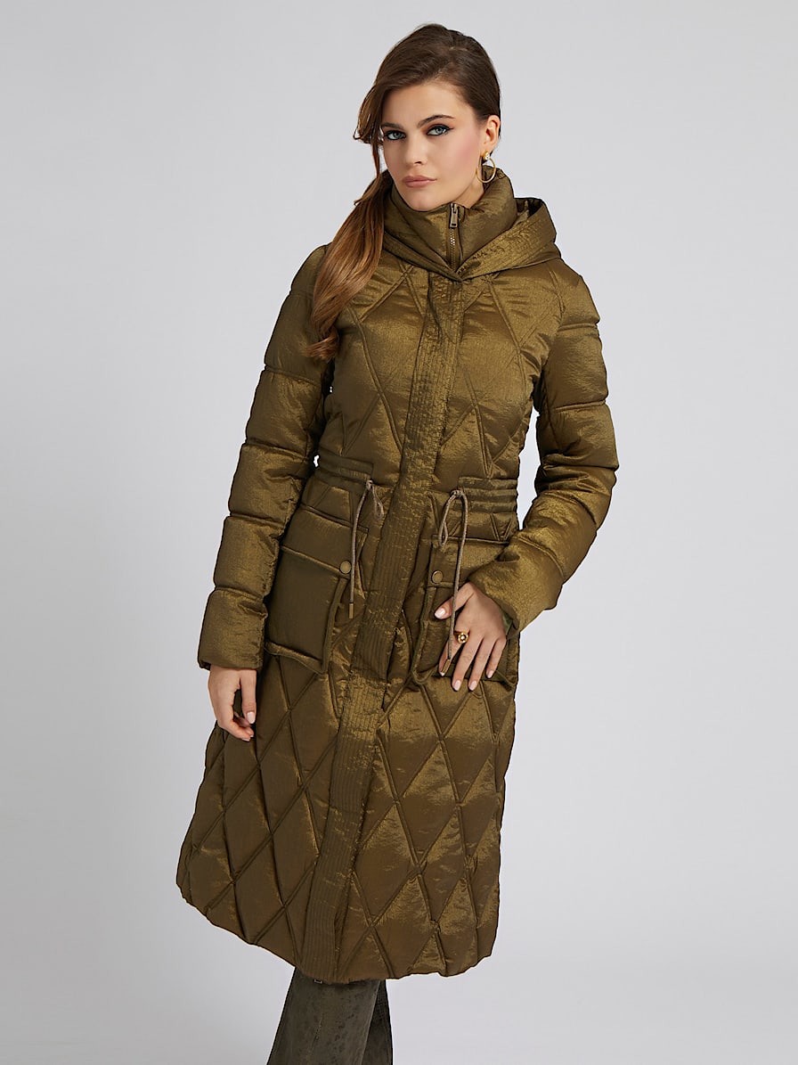 Quilted long puffer