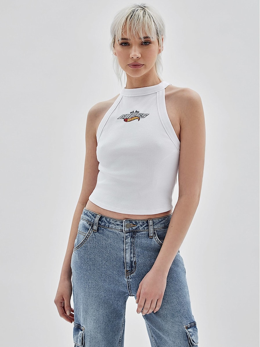 Ribbed cropped  tank top