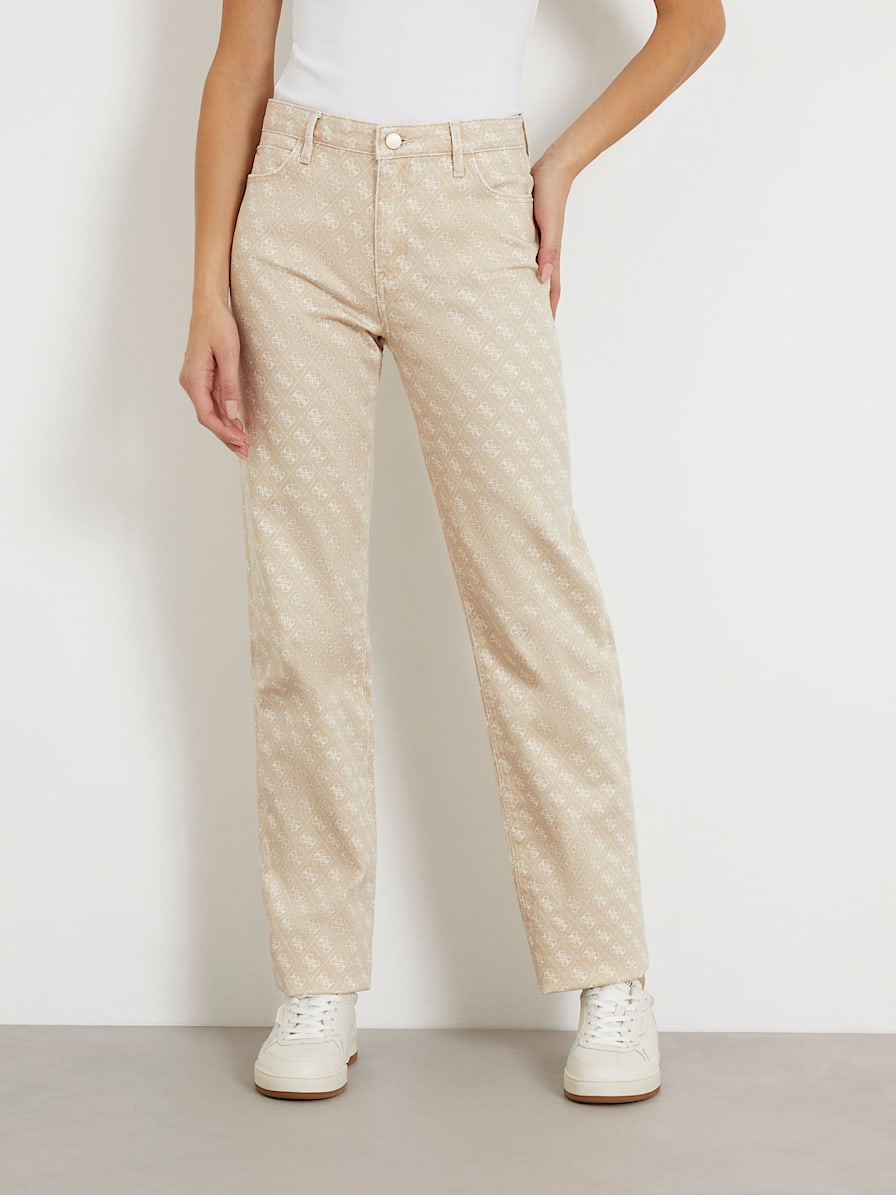 GUESS® Pantalones acampanados satén Mujer