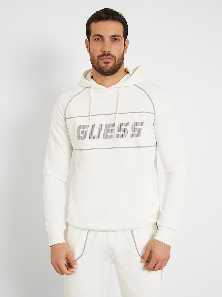 Sweat Marine Homme Guess Beau Cn Fleece | Espace des marques