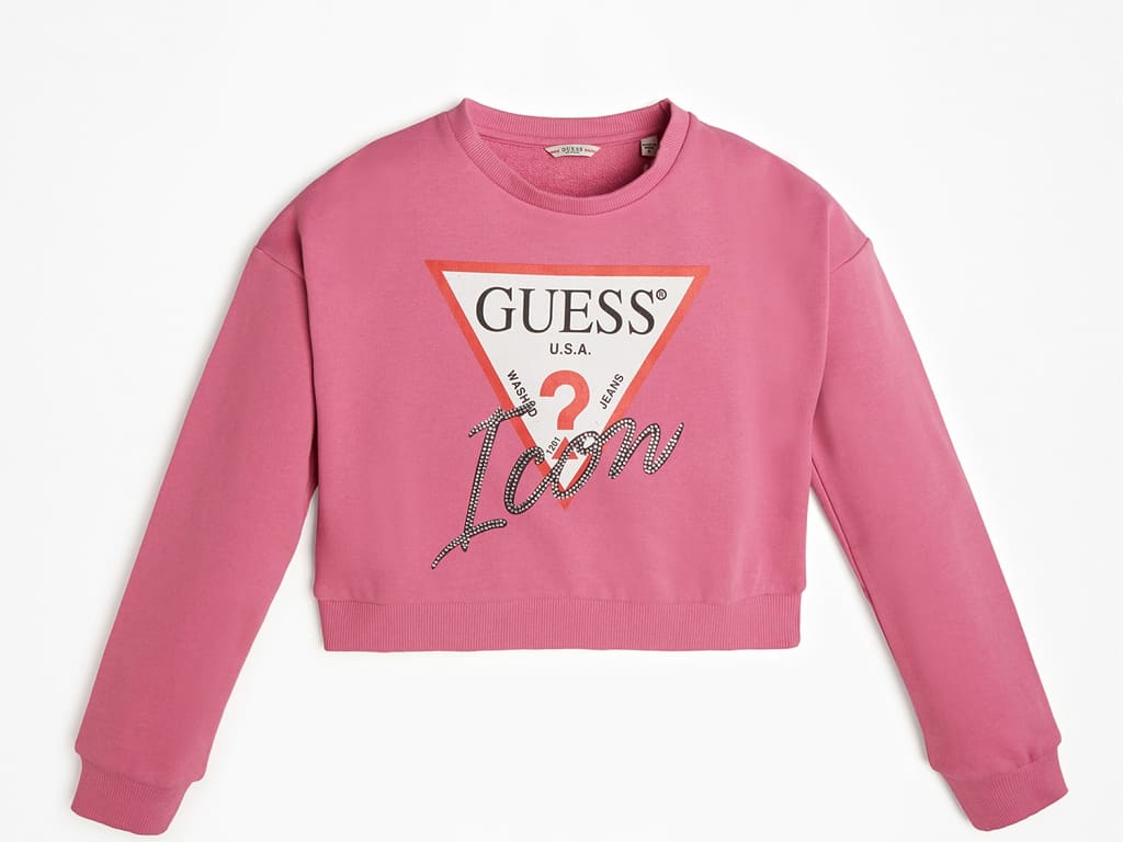 guess sweatshirt pink