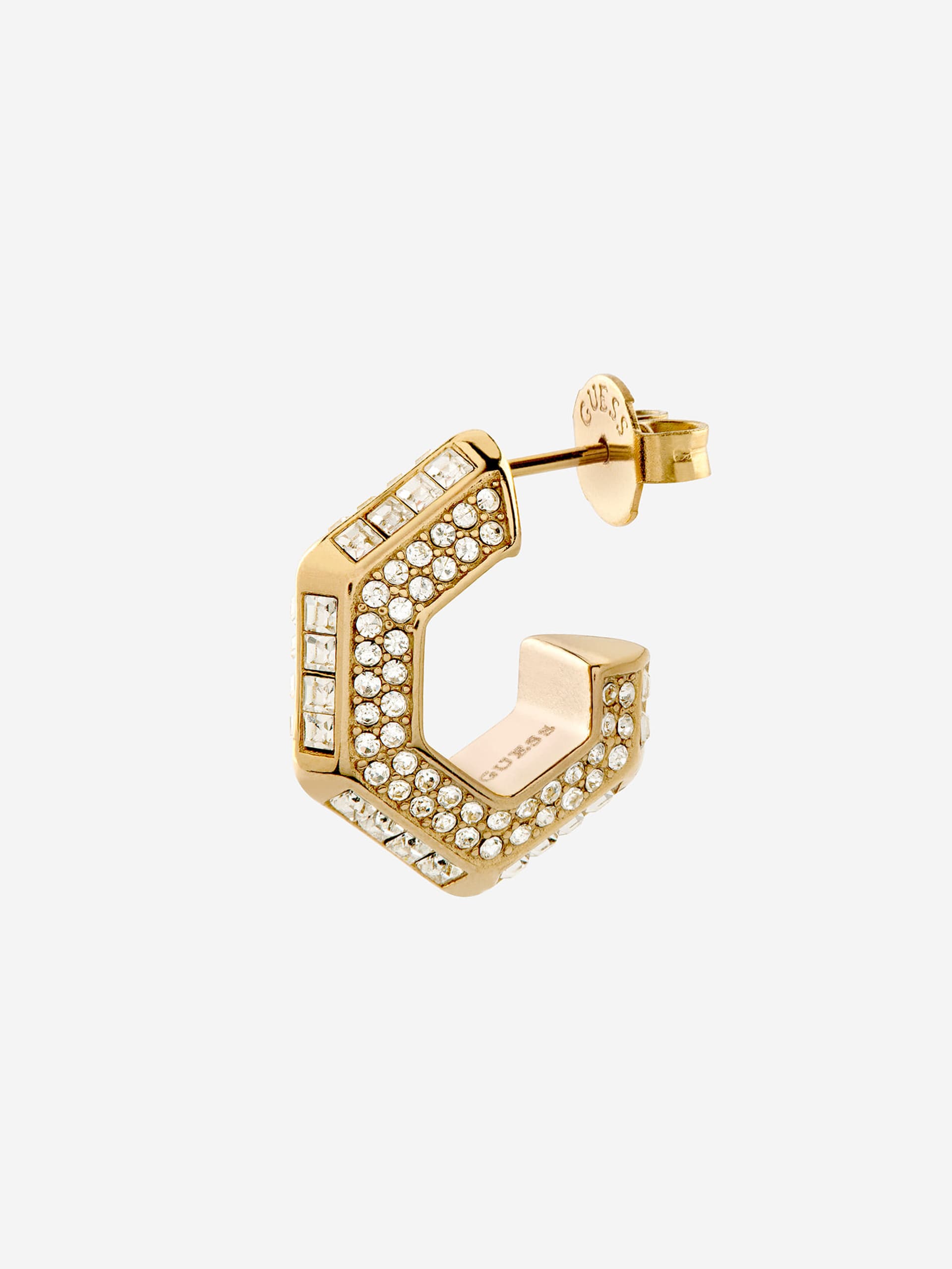 GUESS Lioness Queen Gold Crystal Earrings – JUBE06188JW-YG  