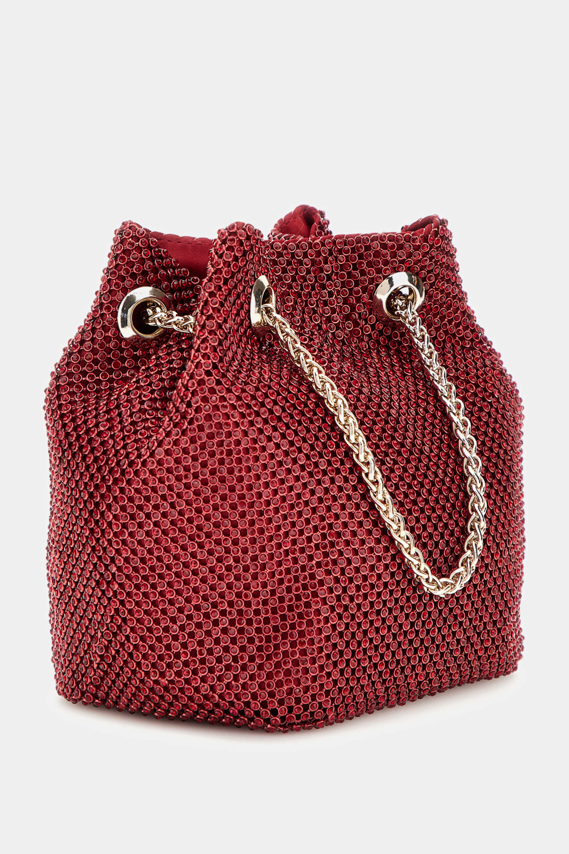 Zalina taşlı mini kova çanta Kadın | GUESS® Geçmiş Koleksiyonlar