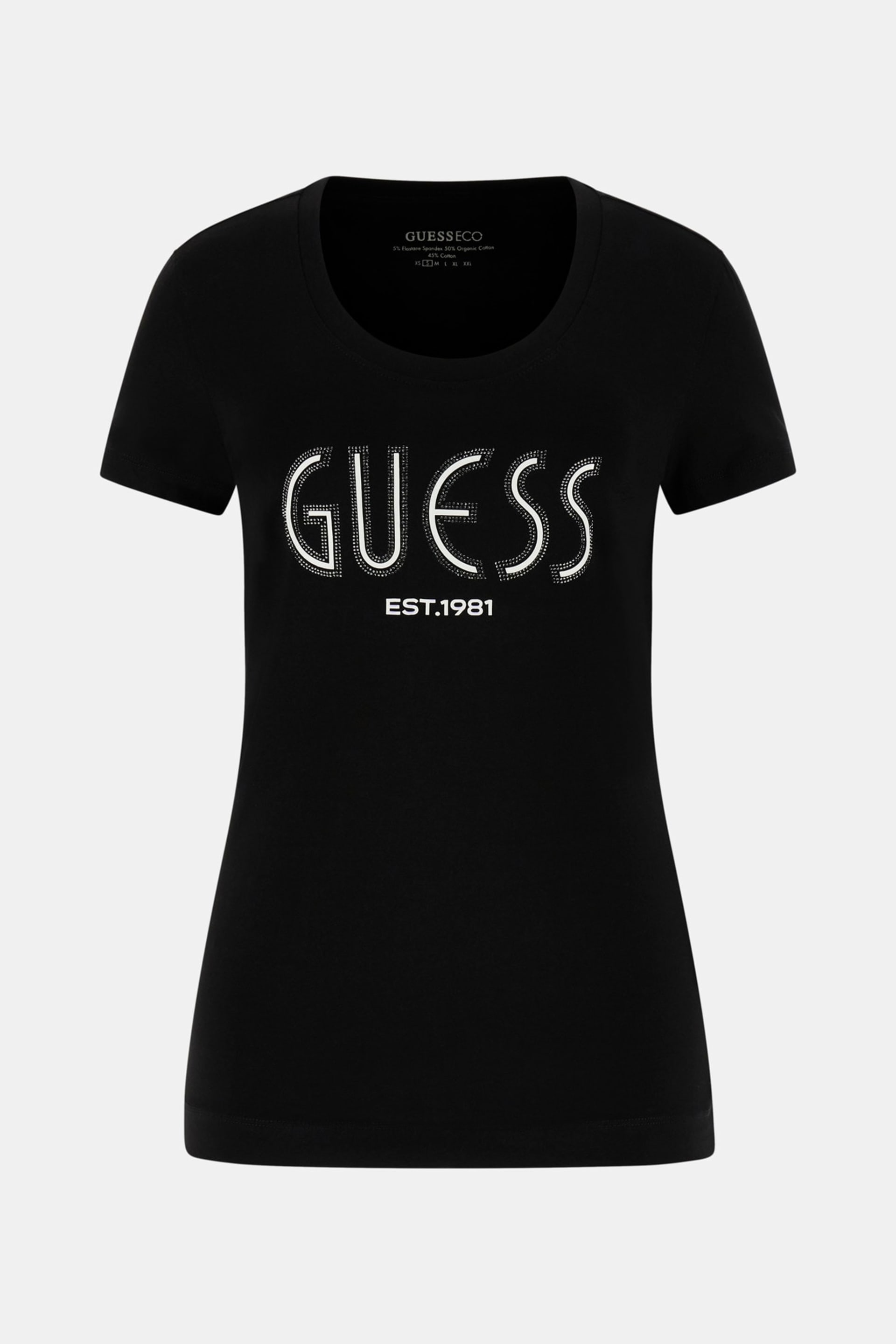 GUESS® Rhinestones logo T-shirt Women