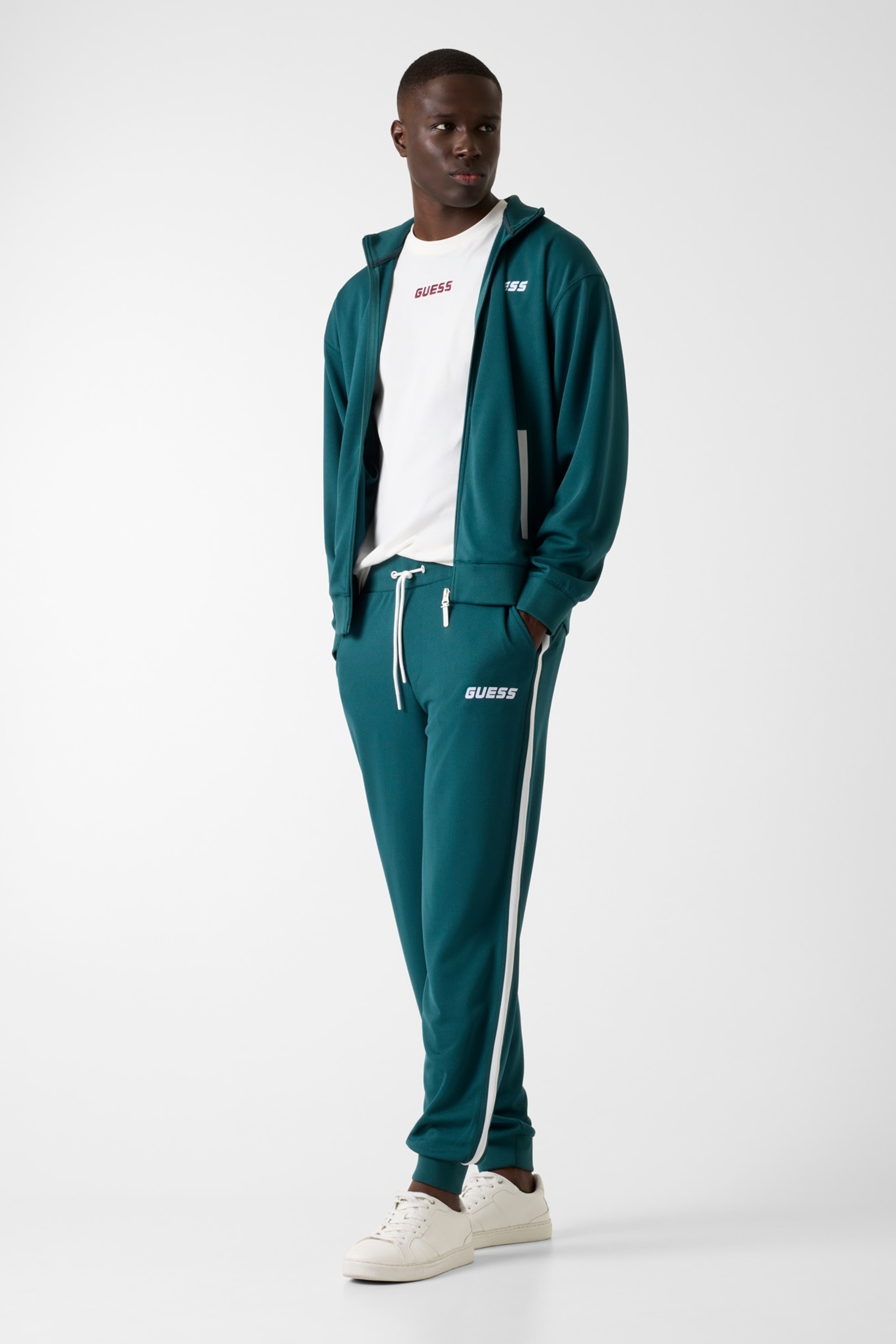 GUESS® High neck full-zip sweatshirt Men