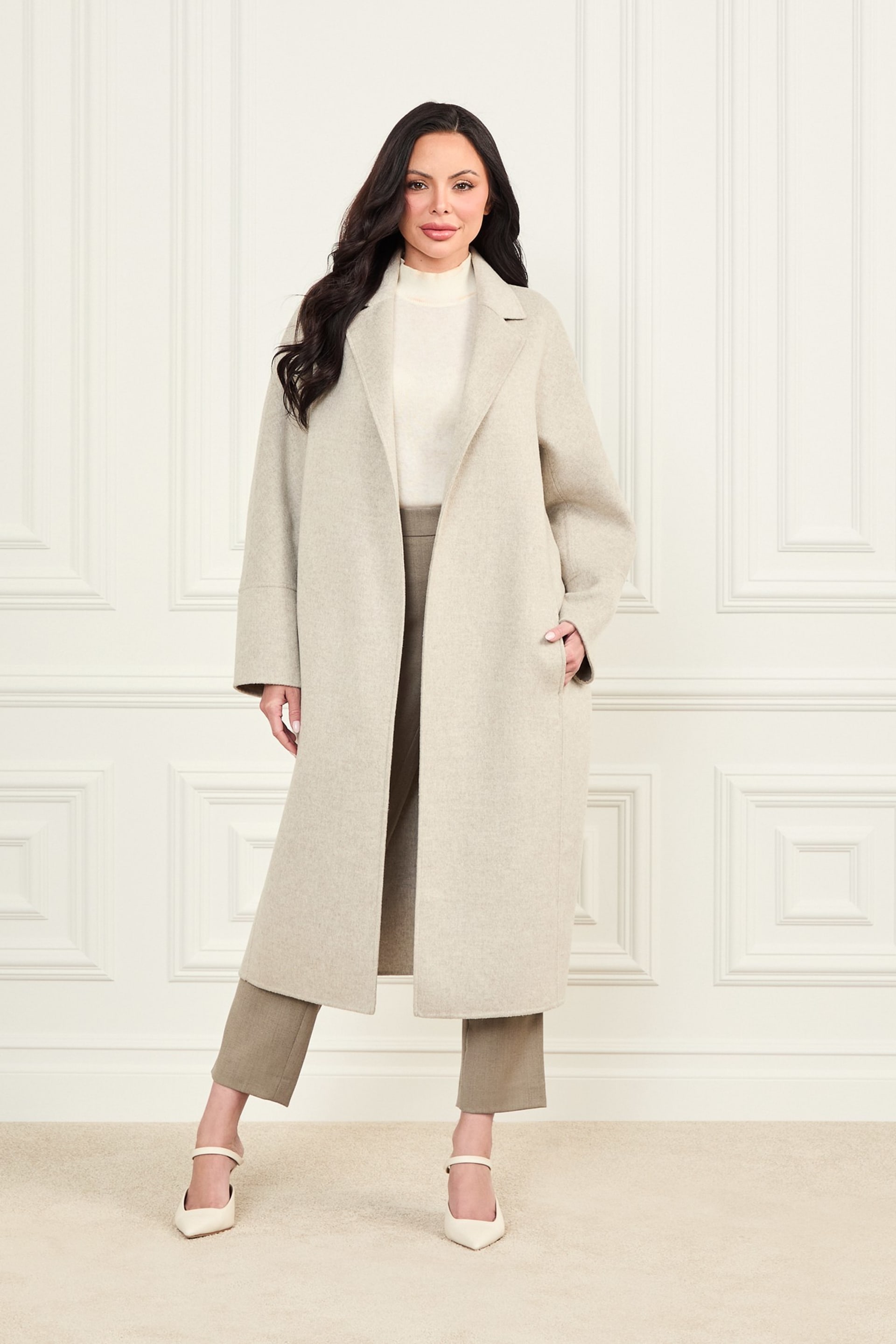 未使用ロージーモンスターhandsome lady long wool coat 3BGL509892Z-LTGU-ALT3