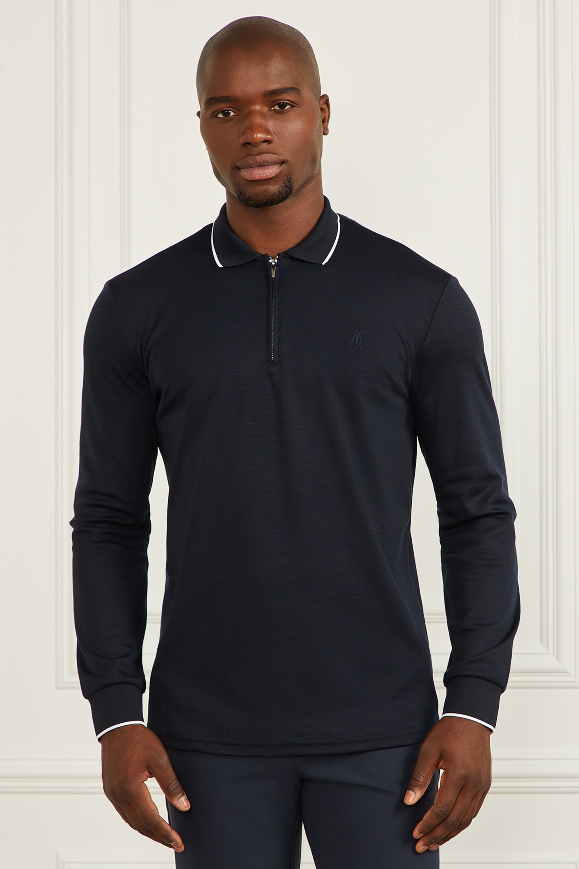 MARCIANO by GUESS® Long-Sleeve Zip Polo