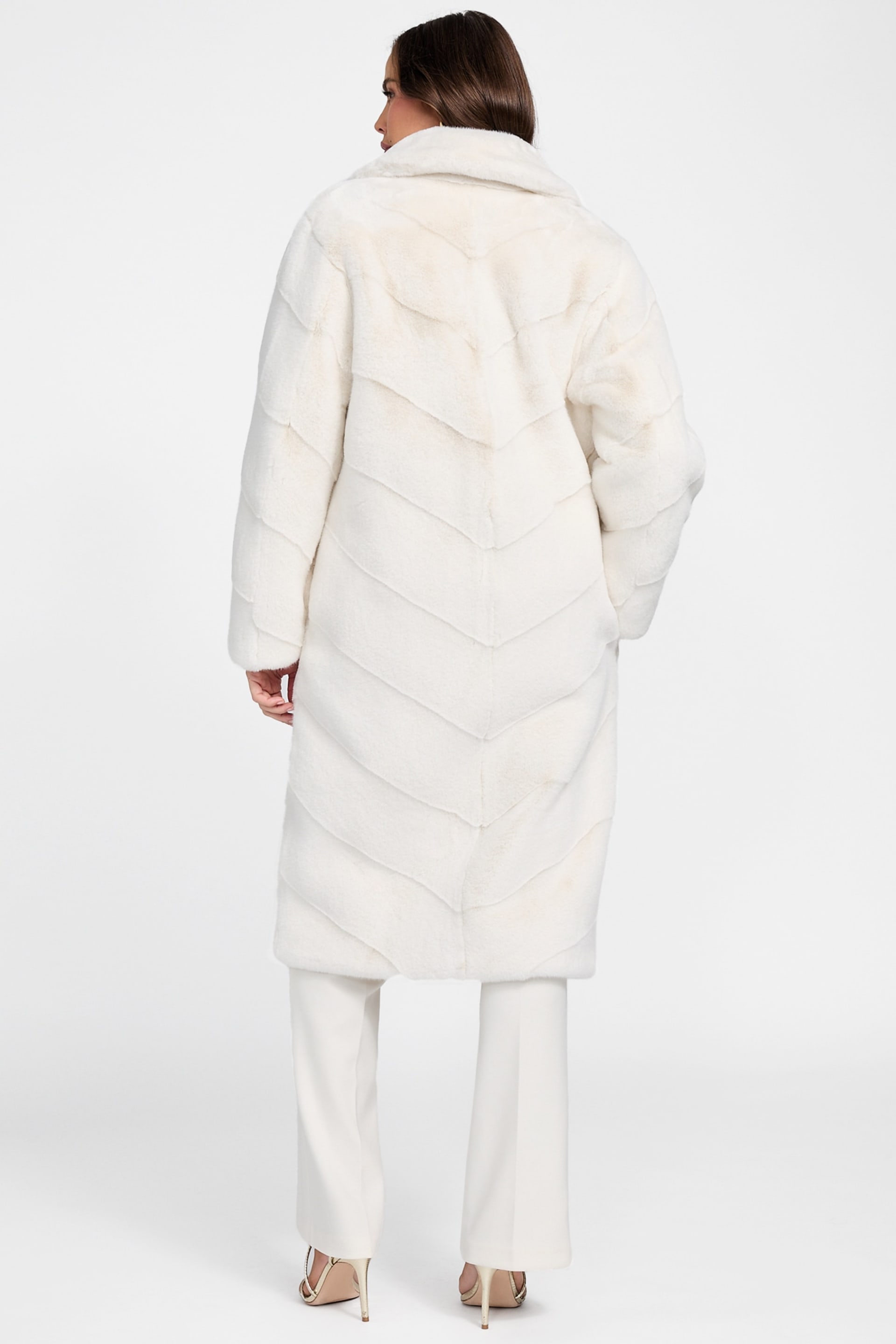 MARCIANO by GUESS® Maya Longline Faux-Fur Coat
