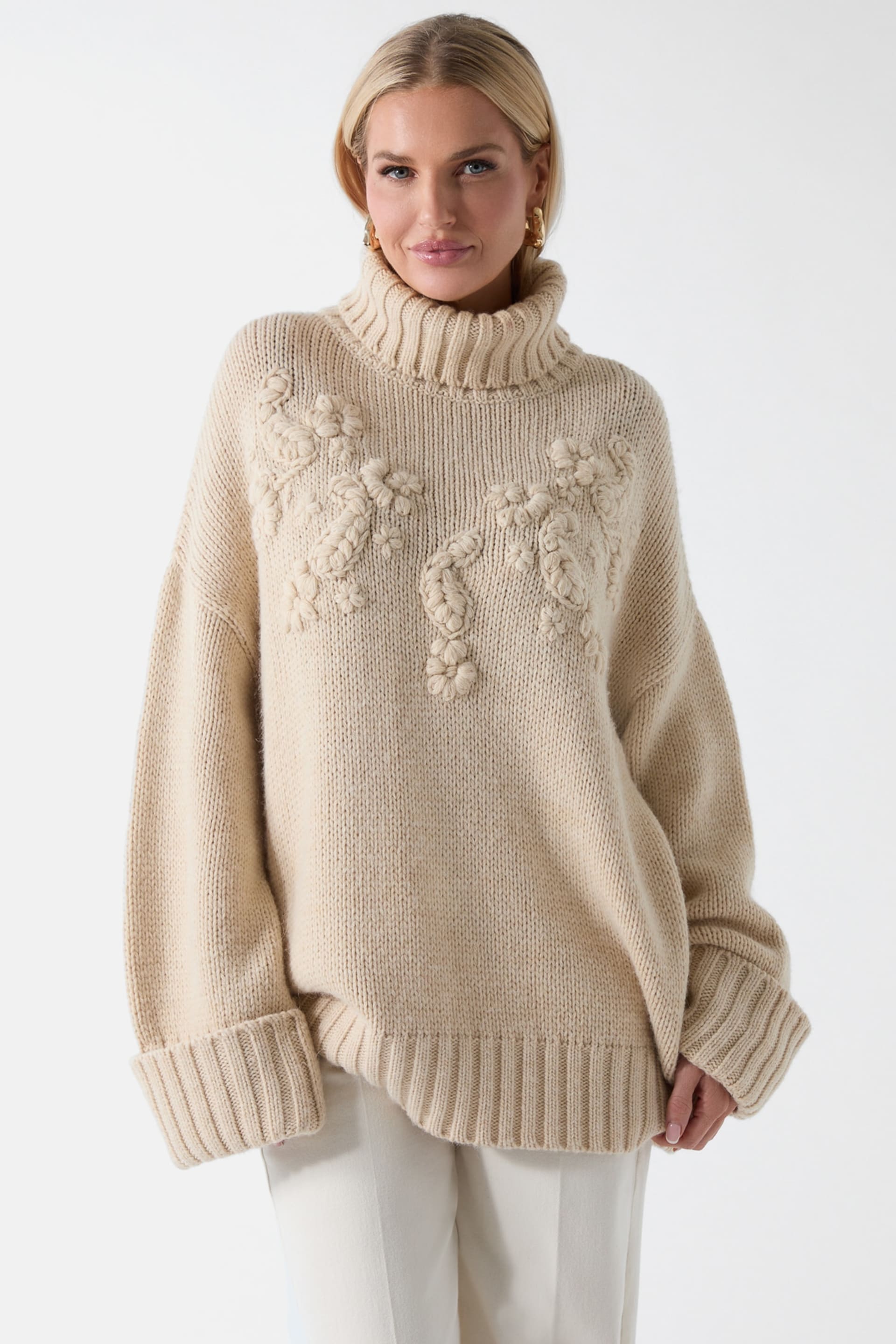 MARCIANO by GUESS® Ahlam Turtleneck Embroidered Sweater