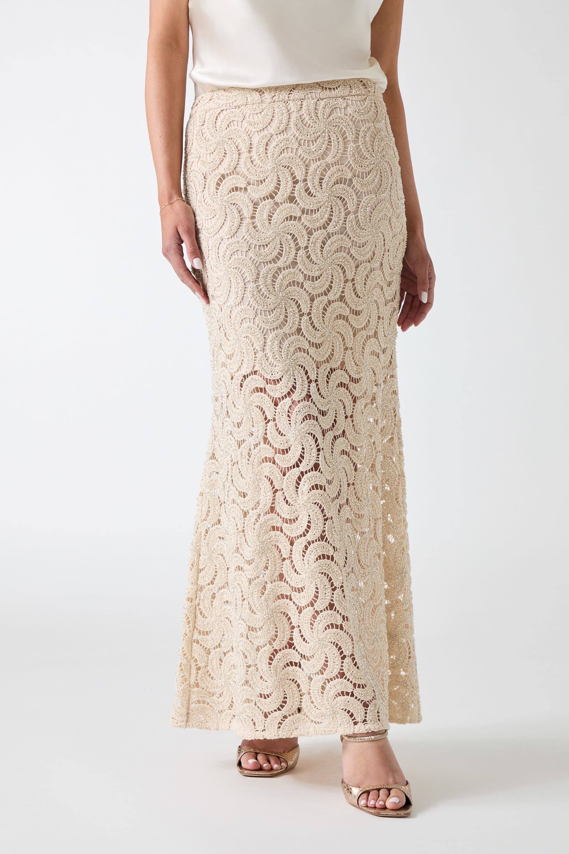 MARCIANO by GUESS® Marciano operwork textured skirt