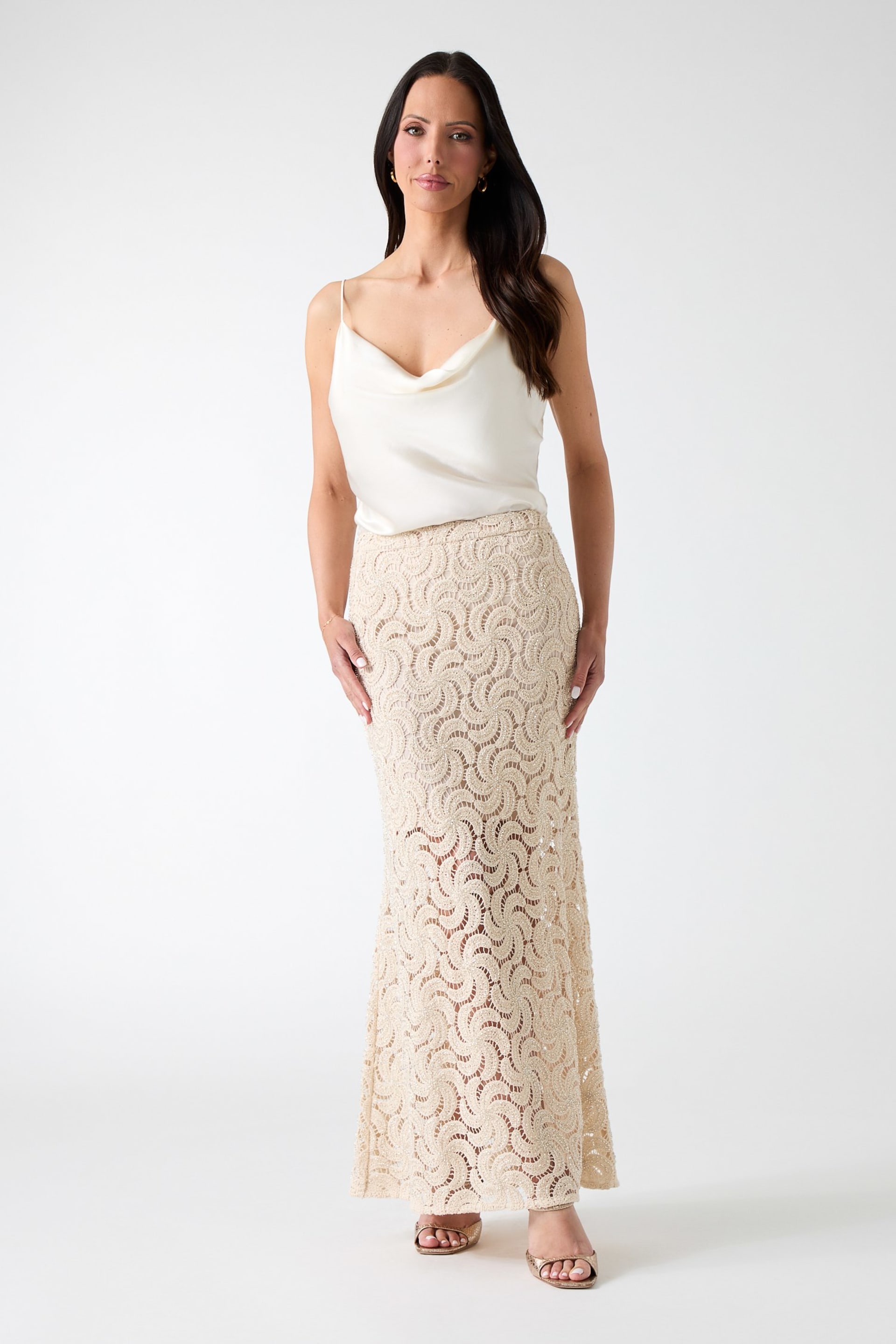 MARCIANO by GUESS® Marciano operwork textured skirt