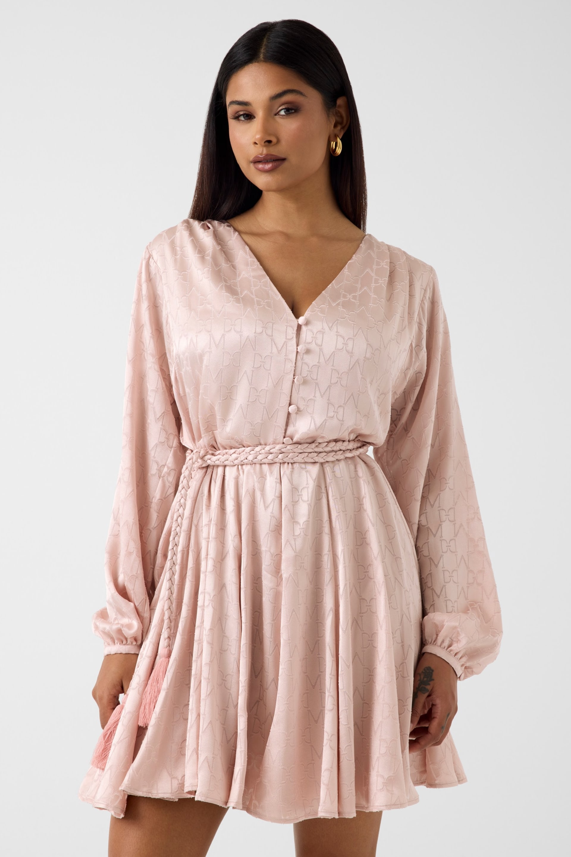 marciano pink dress Marciano Halter-Neck Midi Dress
