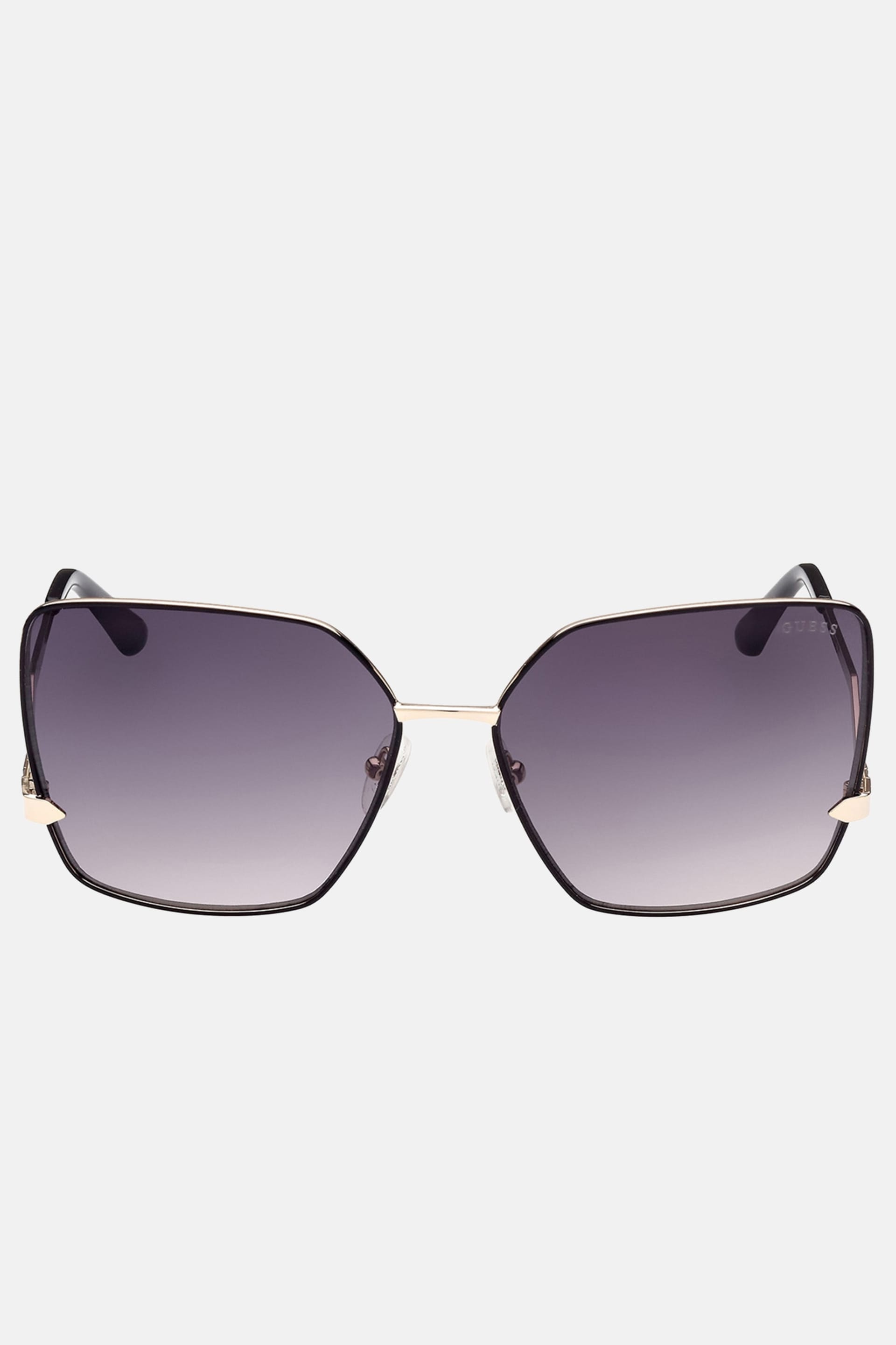GUESS® Oversized Square Zigzag Sunglasses Women