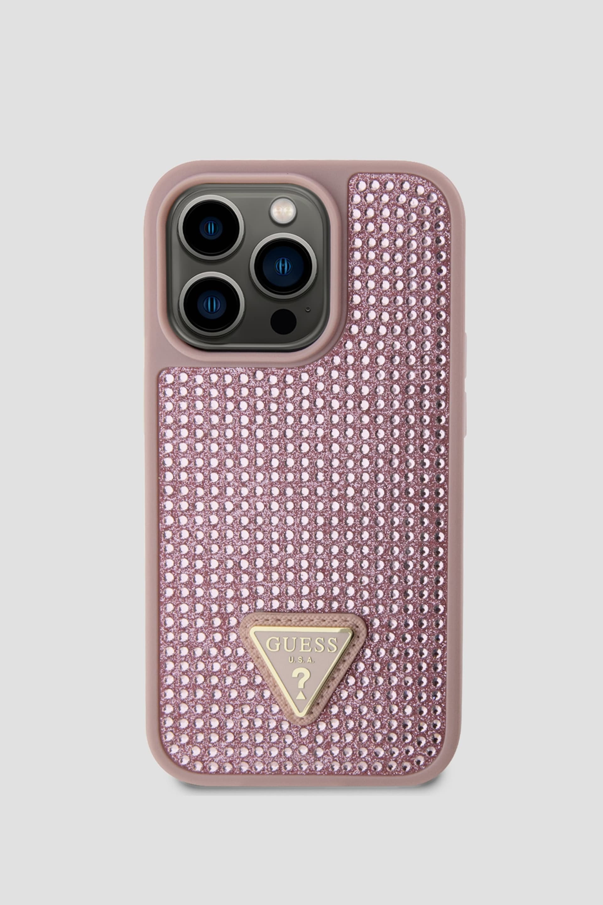 GUESS® Rhinestone iPhone 15 Pro Case Women