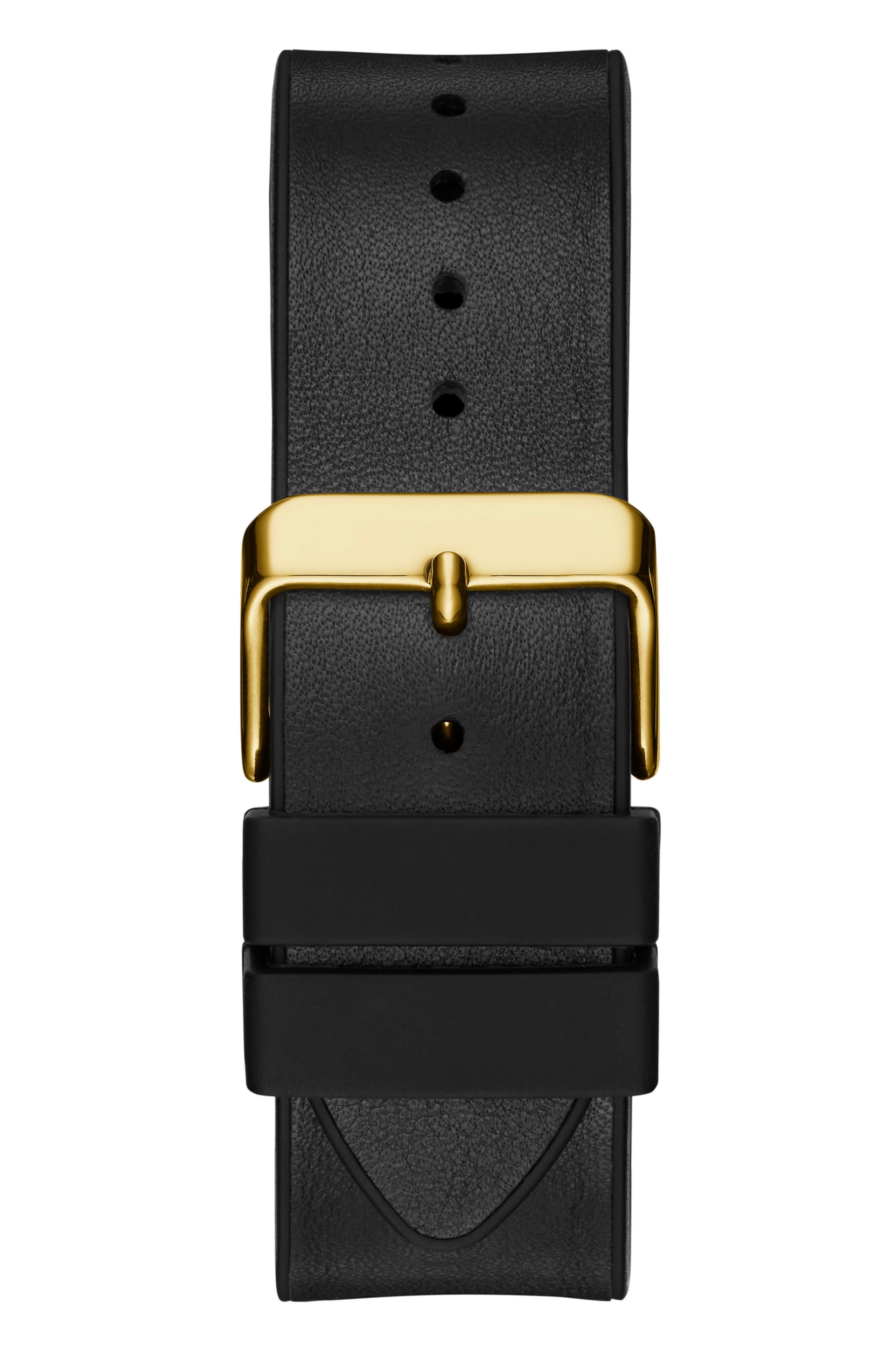 GUESS® Black And Gold-Tone Square Multifunction Watch Men