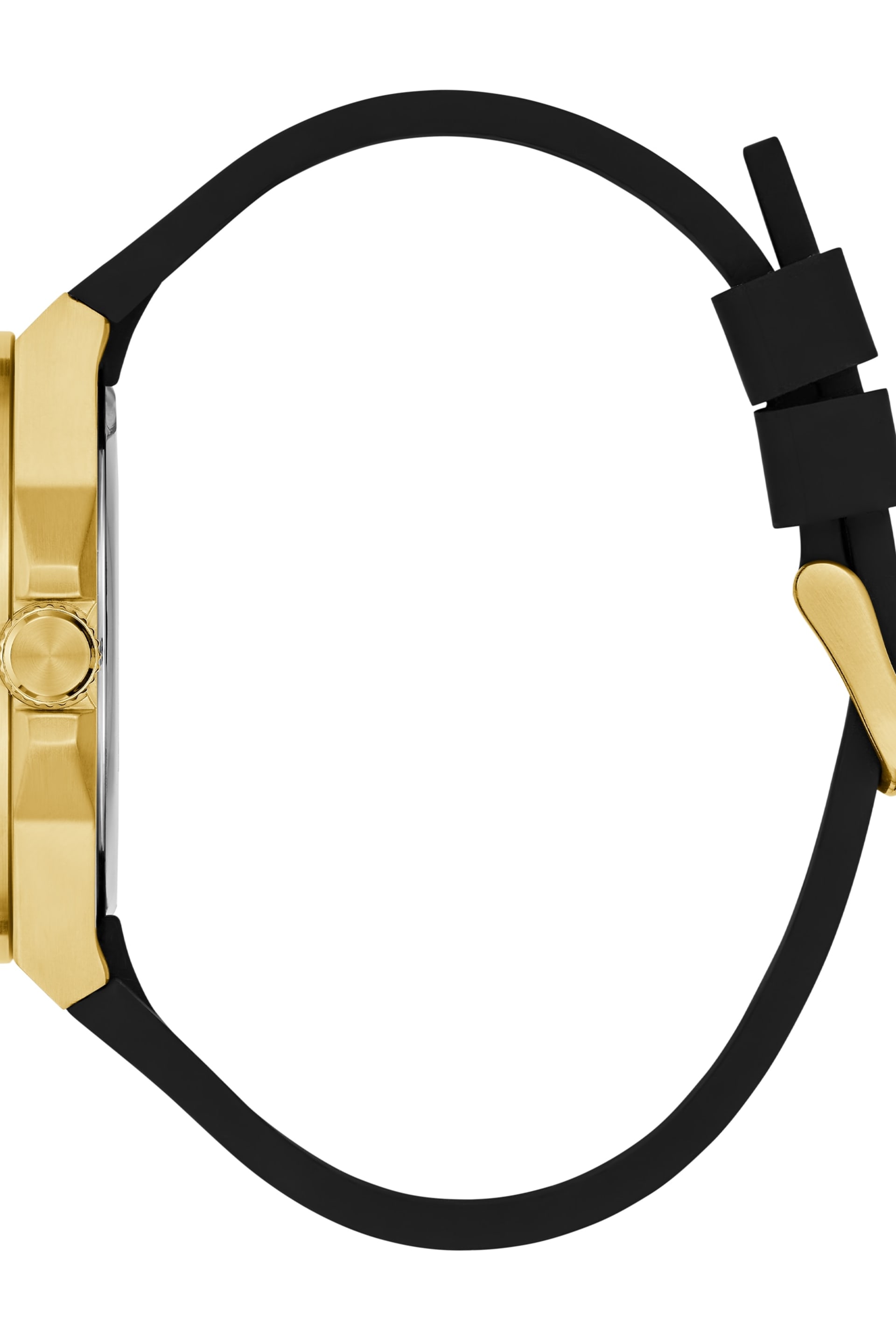GUESS® Two-Tone Silicon Analog Watch Men