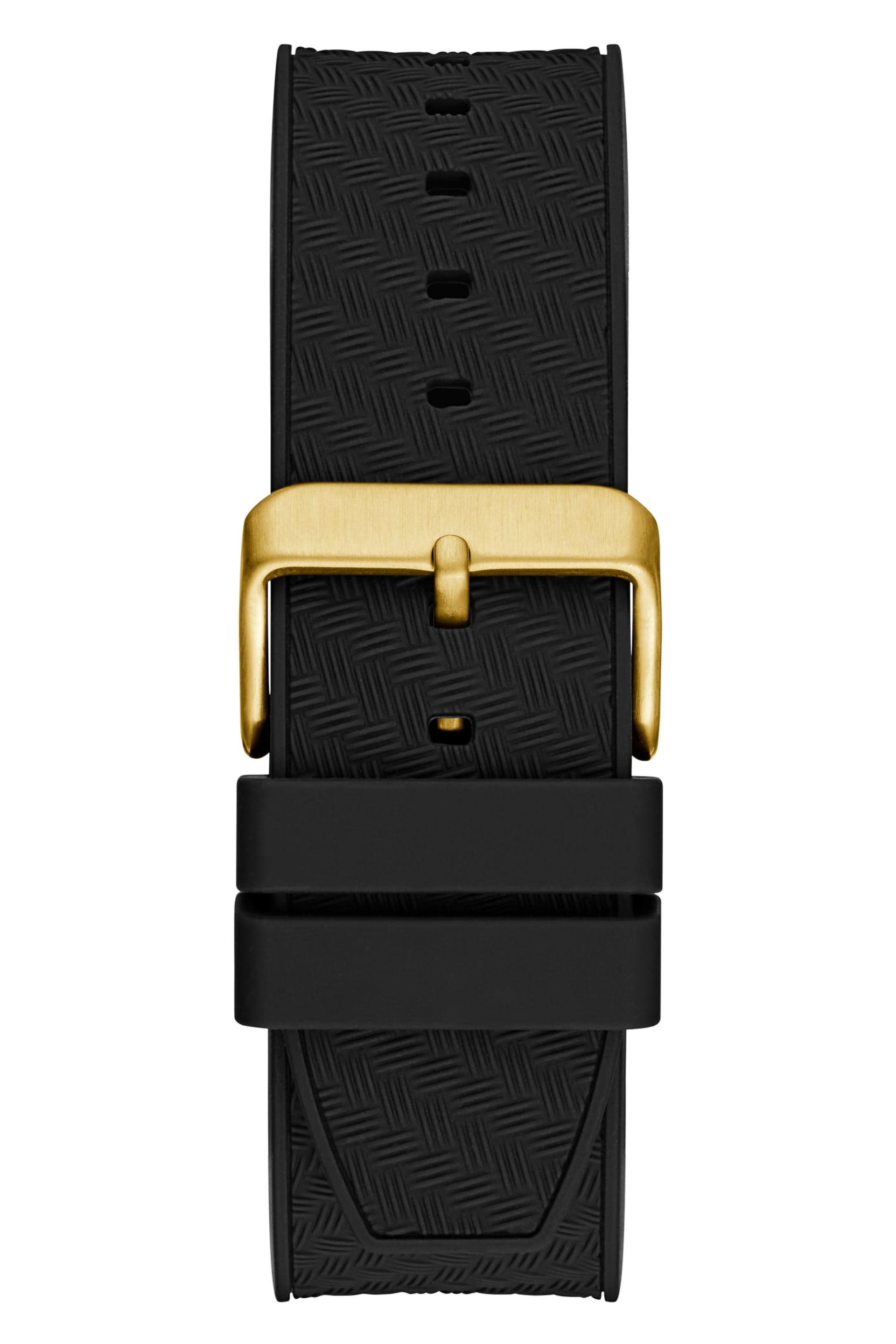 GUESS® Black and Gold-Tone Multifunction Watch Men