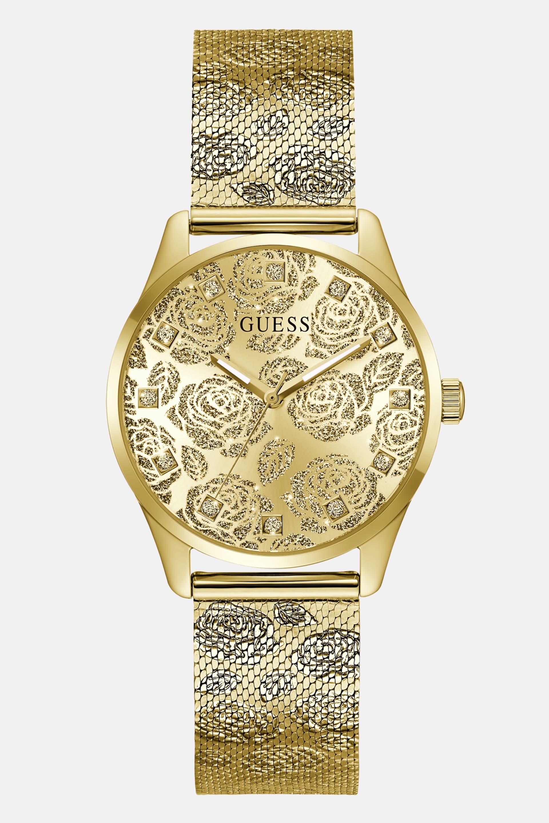 GUESS® Floral Stainless steel analogue watch 36 mm Women