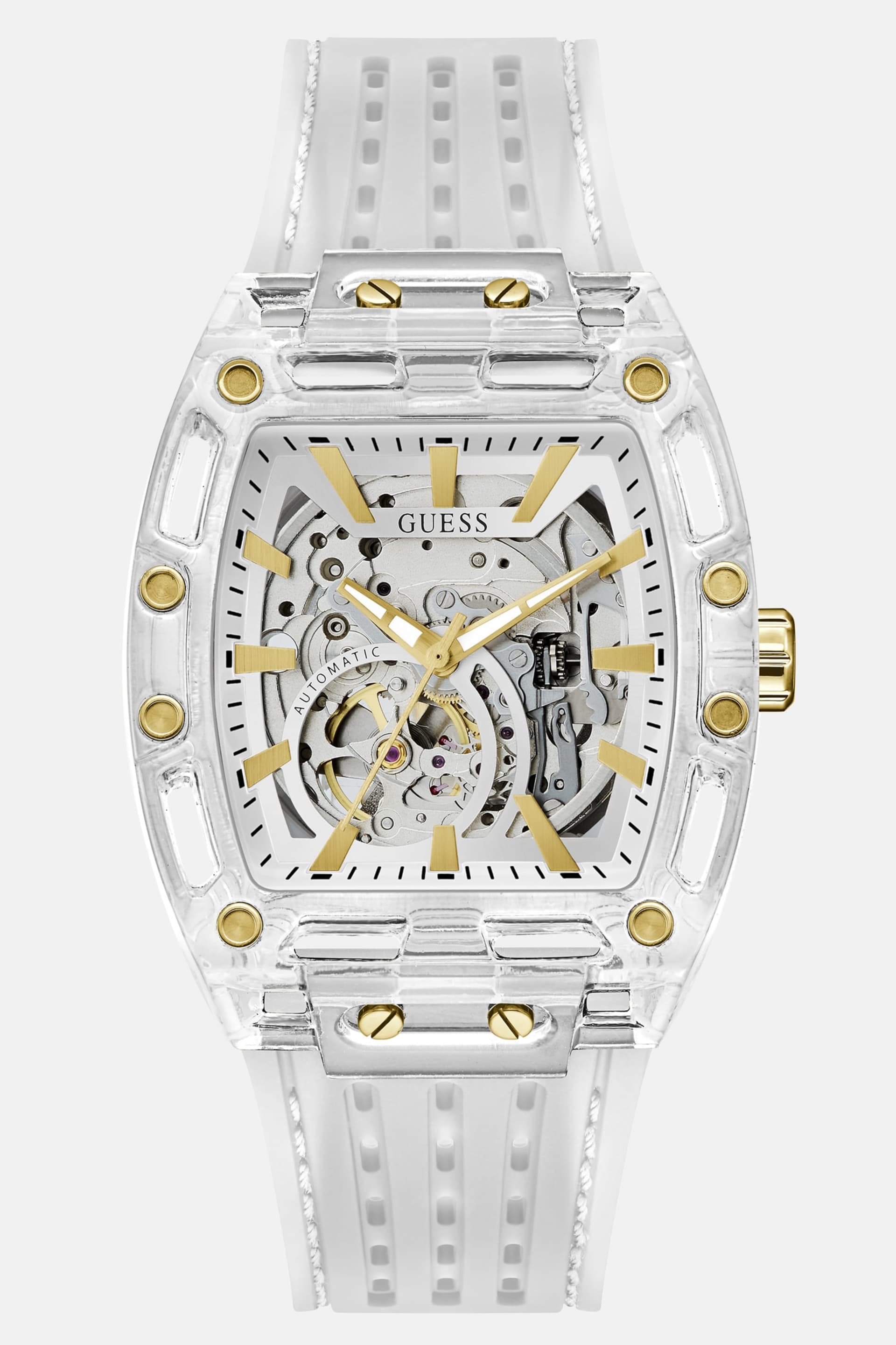 GUESS　ブランドウォッチ GUESS® Analogue Silicone Watch 42 mm Men