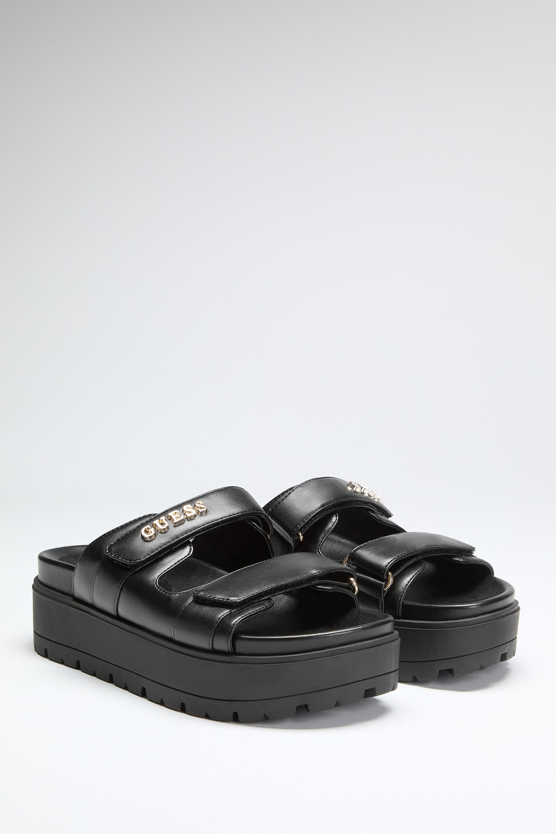 GUESS® Fasten faux leather sandals Women