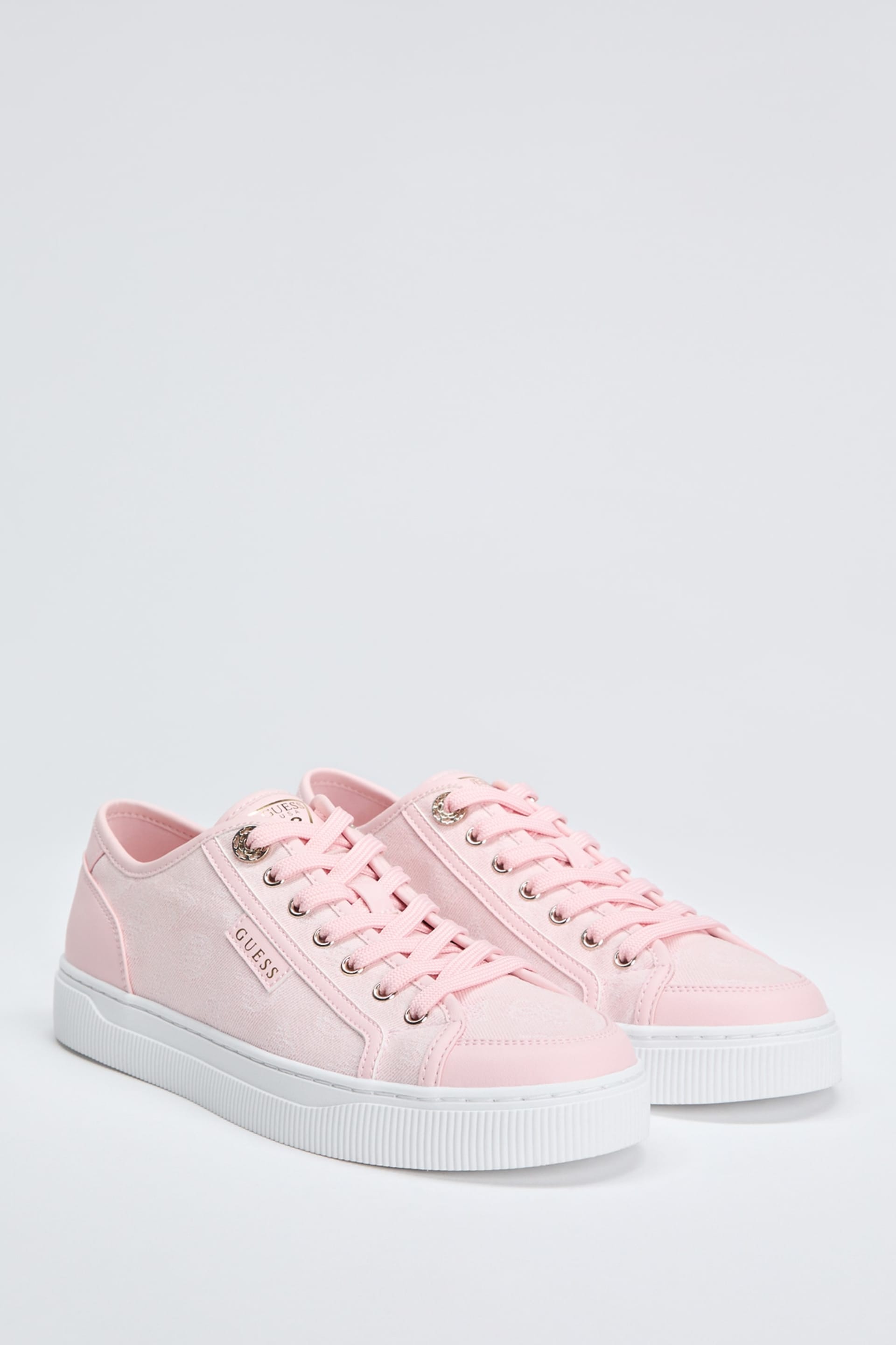 Rose Muse ロゼミューズ　スニーカー　ピンク　Sサイズ GUESS® Sandie faux leather sneakers Women
