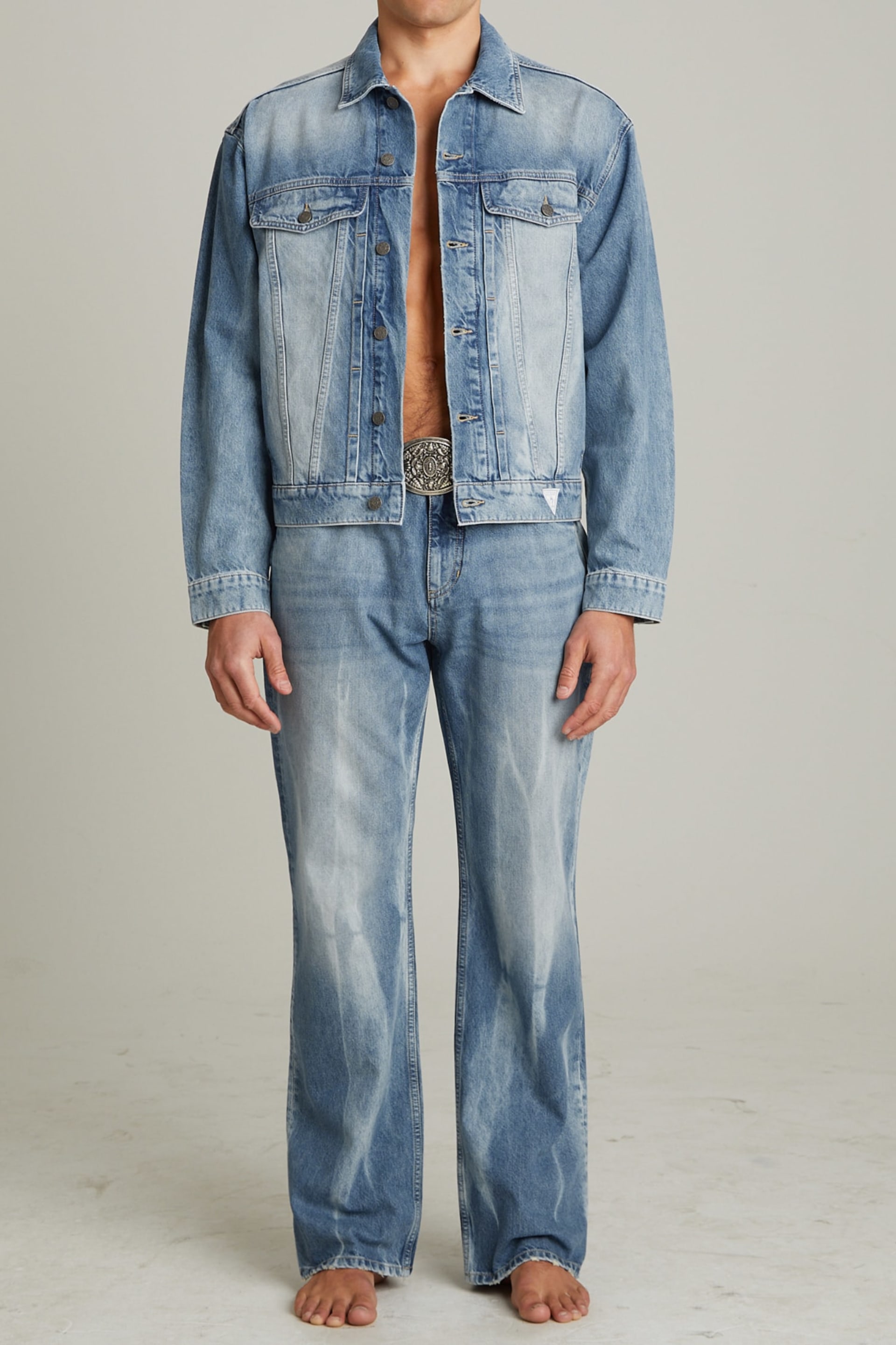 GUESS® Vintage Denim Straight Jeans