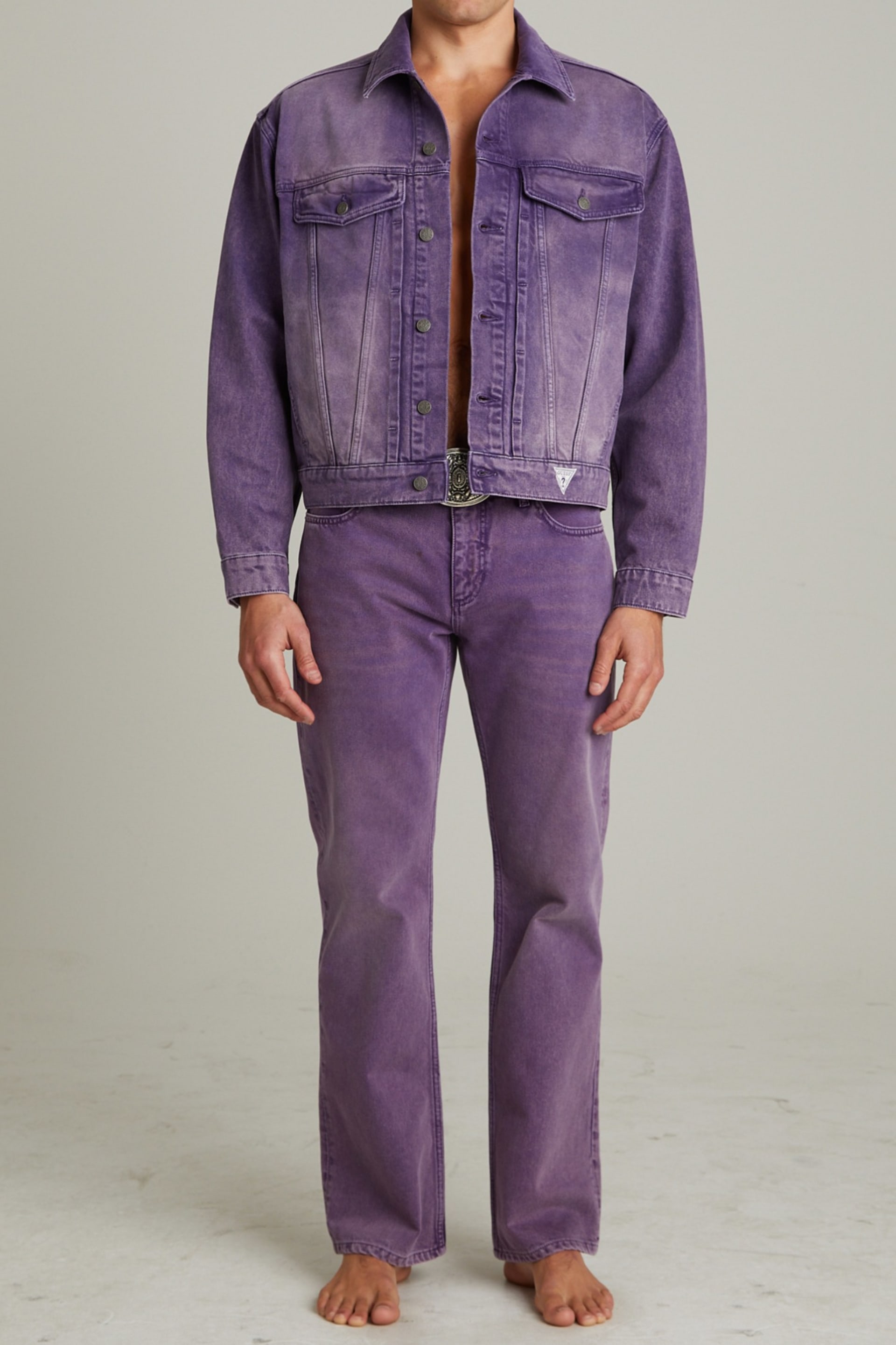 GUESS GUESS JEANS デニム　パープル GUESS® Vintage Denim Straight Jeans