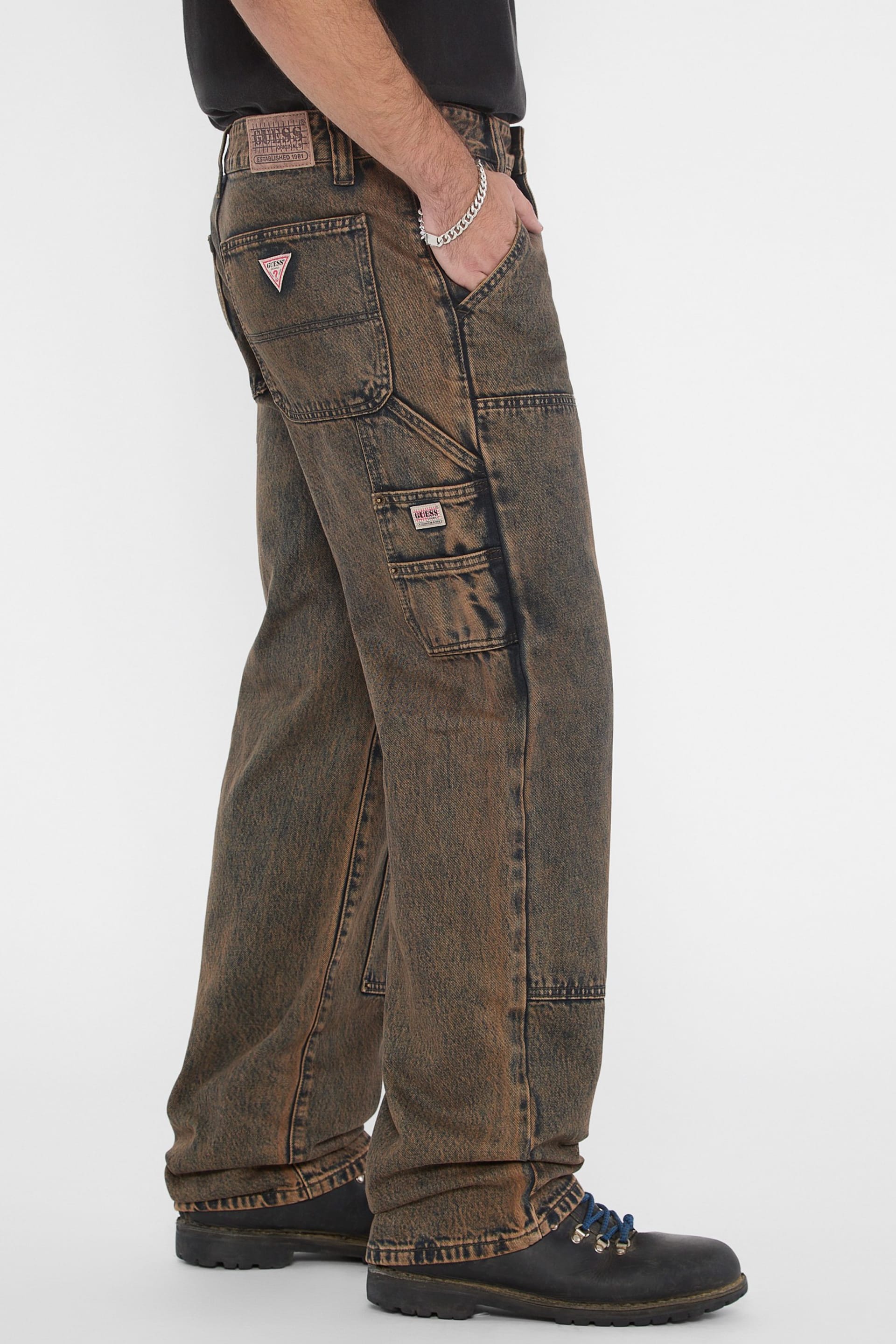 パンツ 25SS GOOD GRIEF DENIM CARPENTER PANTS GUESS® GUESS Originals Panel Carpenter Jeans