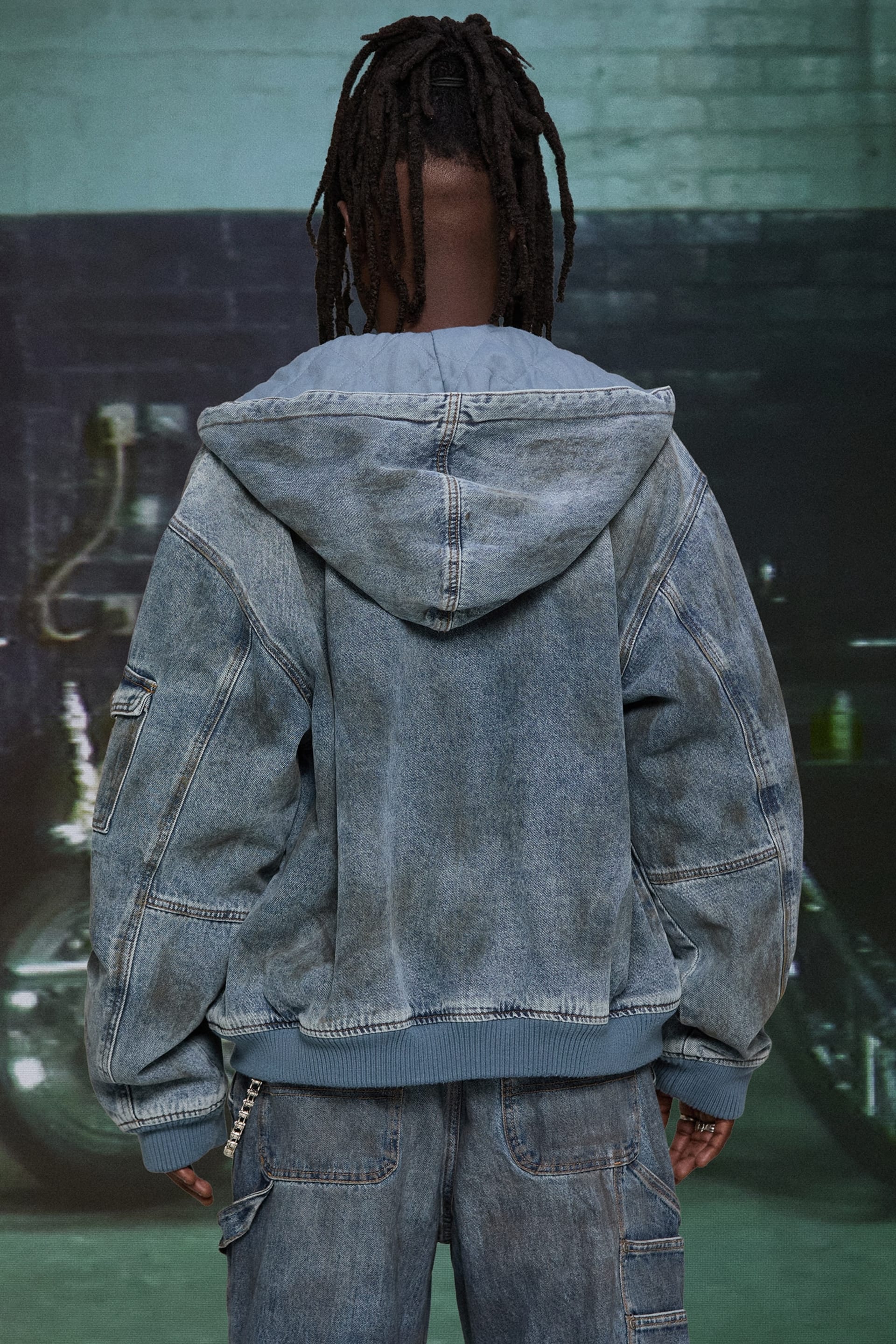 GUESS® HARDSTONE Denim Hooded Jacket