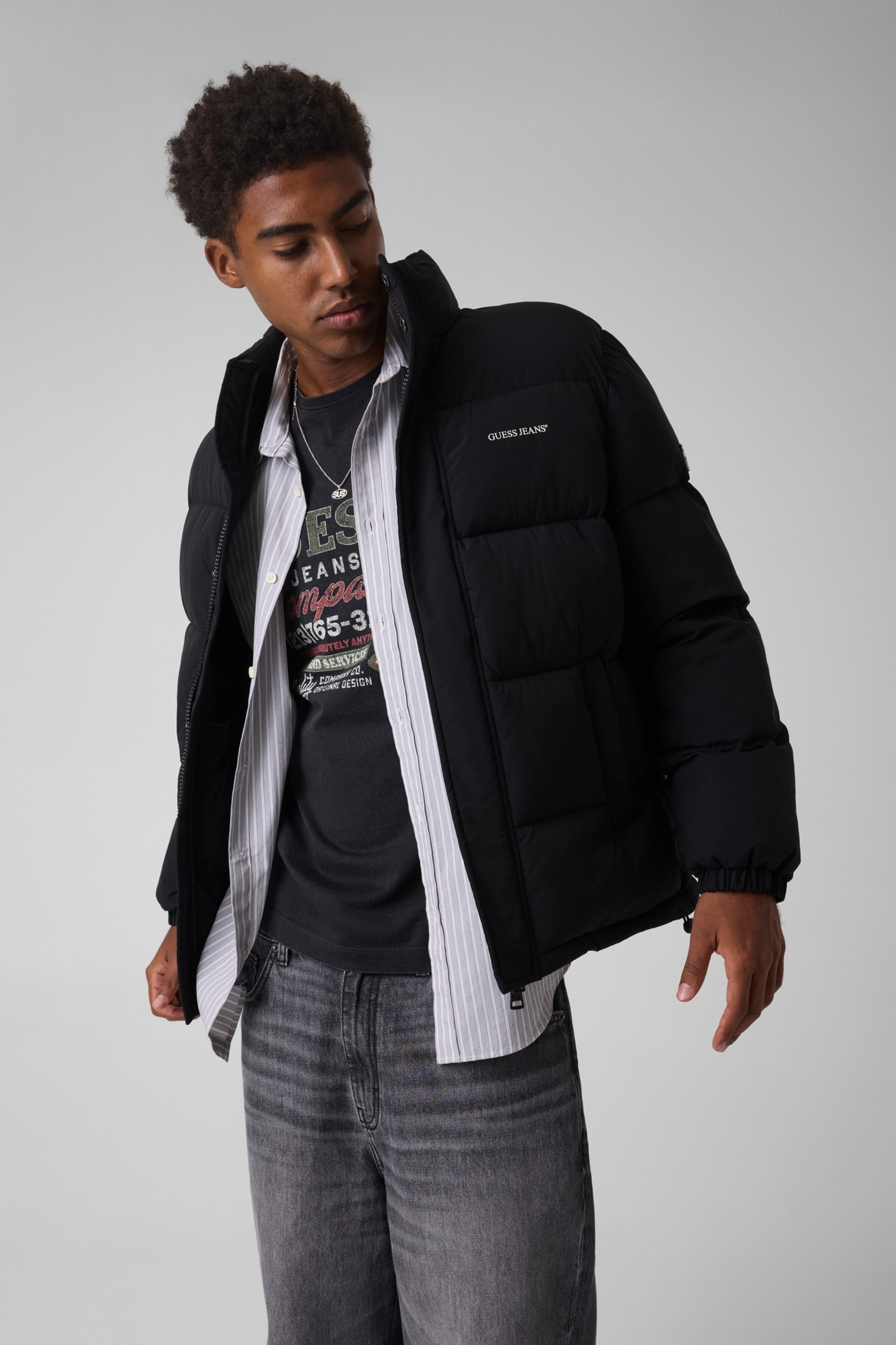 Regular Puffer Jacket Men | GUESS Jeans®