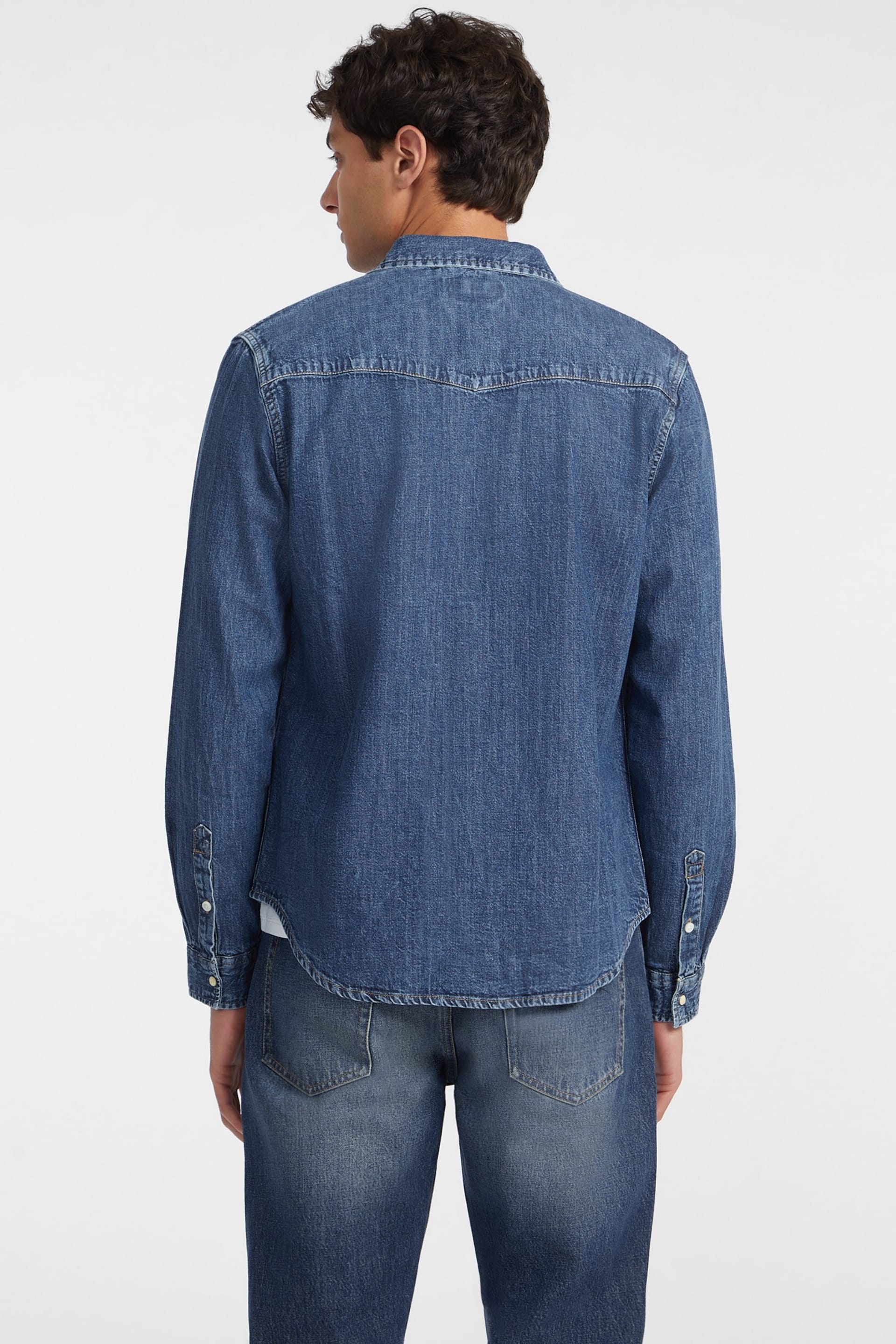 GUESS® Slim Long-Sleeve Denim Shirt
