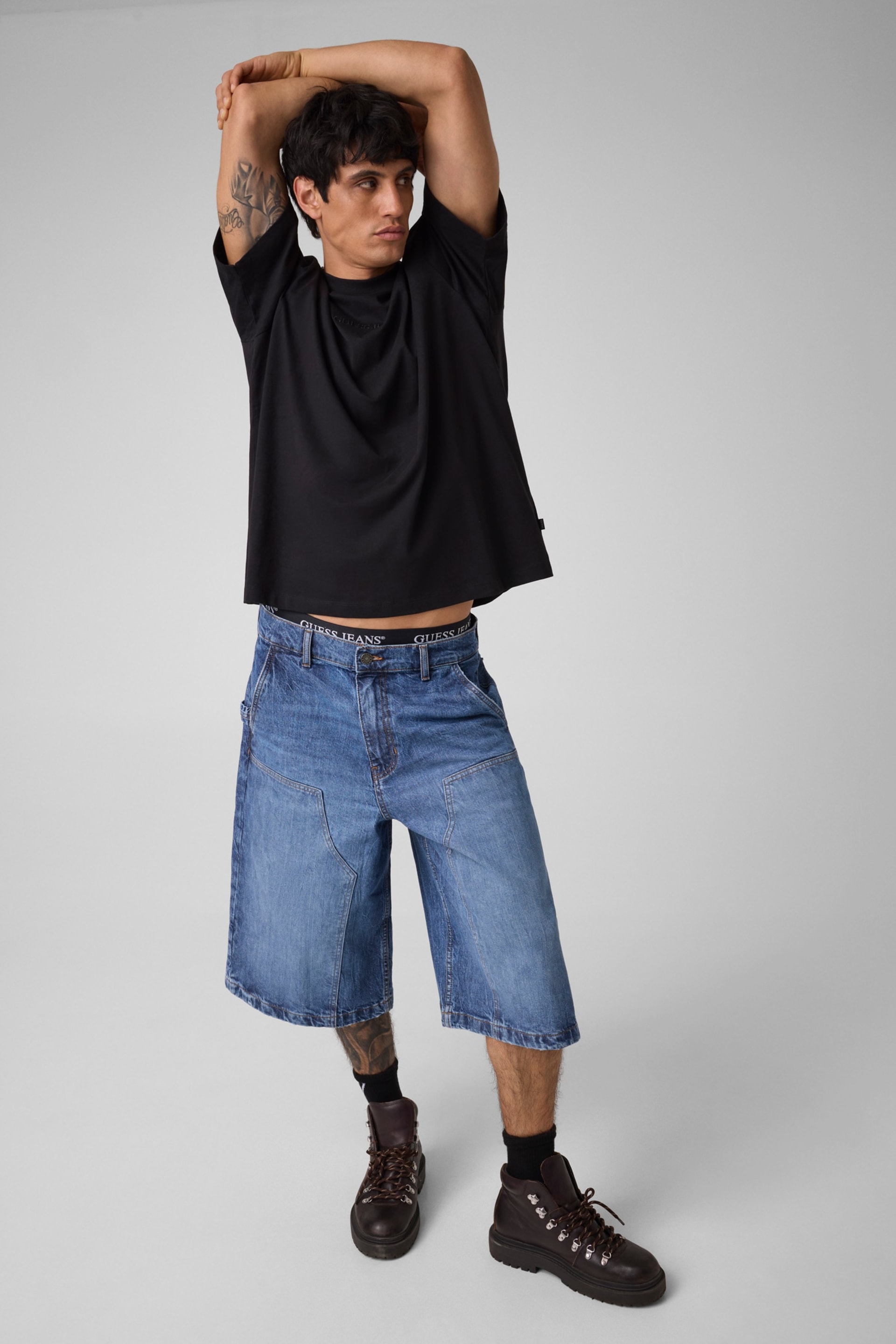 Embroidered Logo Tee Men | GUESS Jeans®
