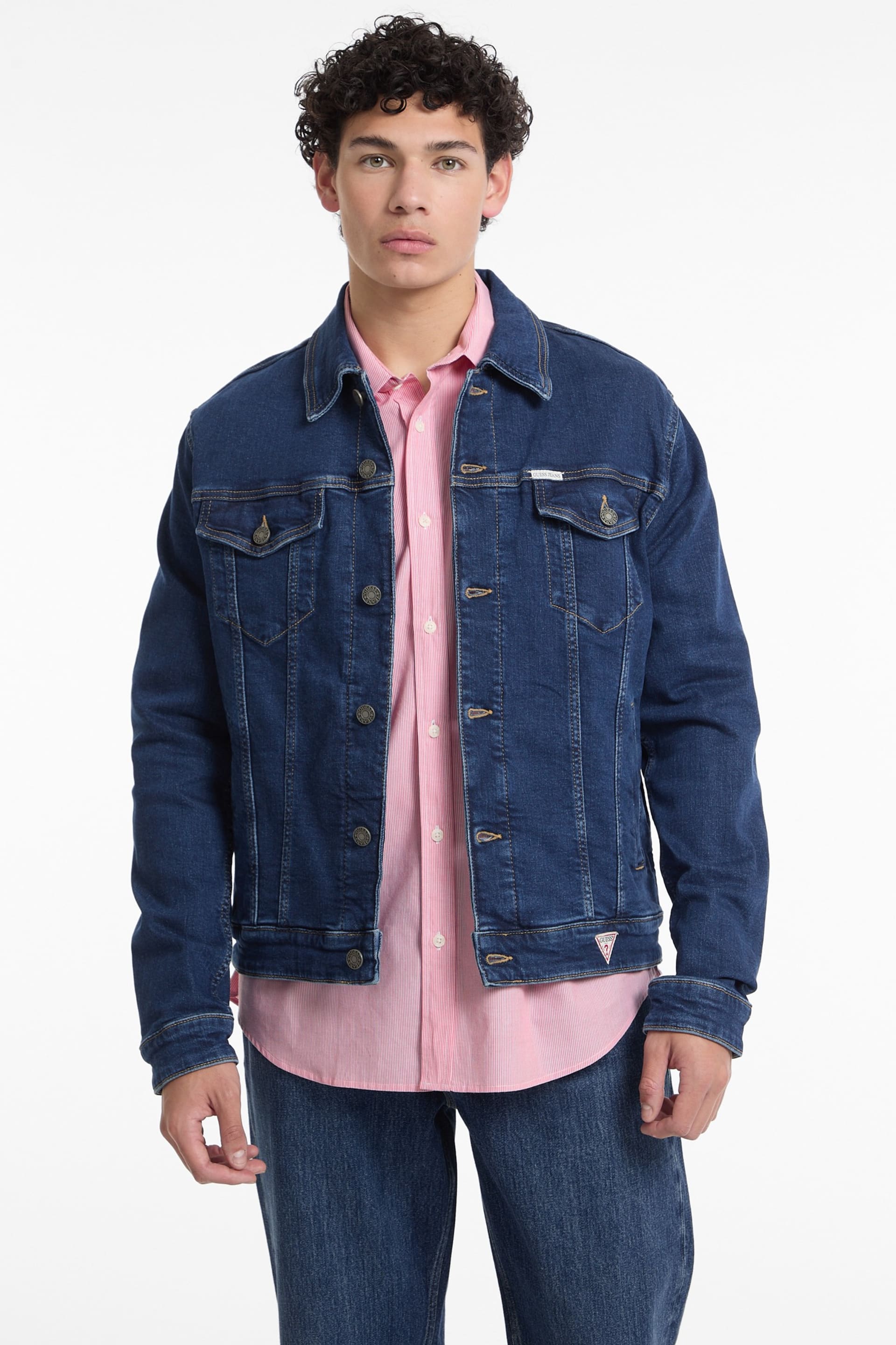 GUESS® Slim Denim Trucker Jacket Men